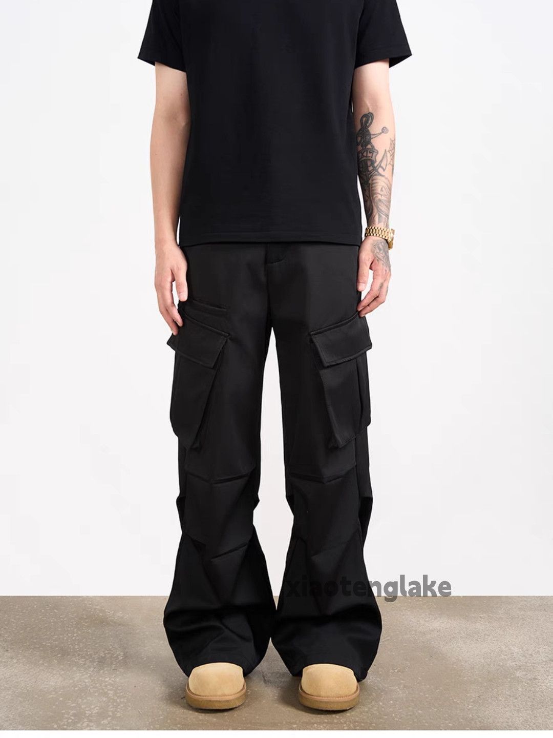 Designer Unisex outdoor utility punk hiphop yuppie cargo pants Size US 32 / EU 48 - 2 Thumbnail