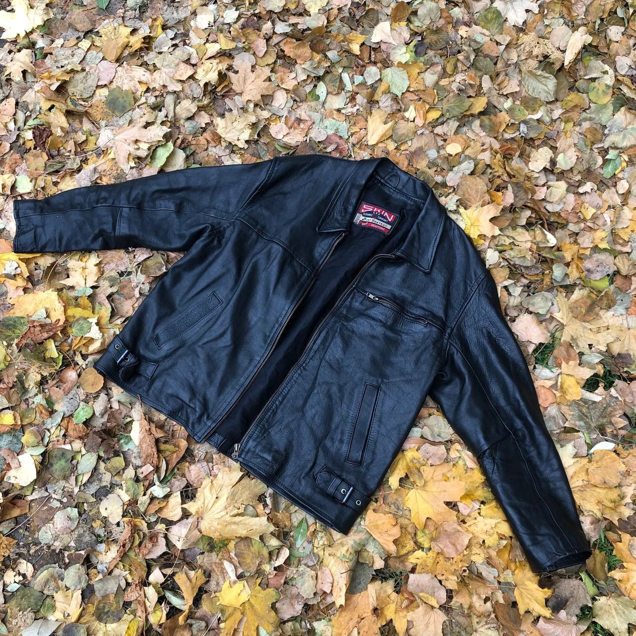 Vintage VERY RARE SKIN COMFORT REAL LEATHER JACKET MADE IN USA 90s Size US L / EU 52-54 / 3 - 1 Thumbnail