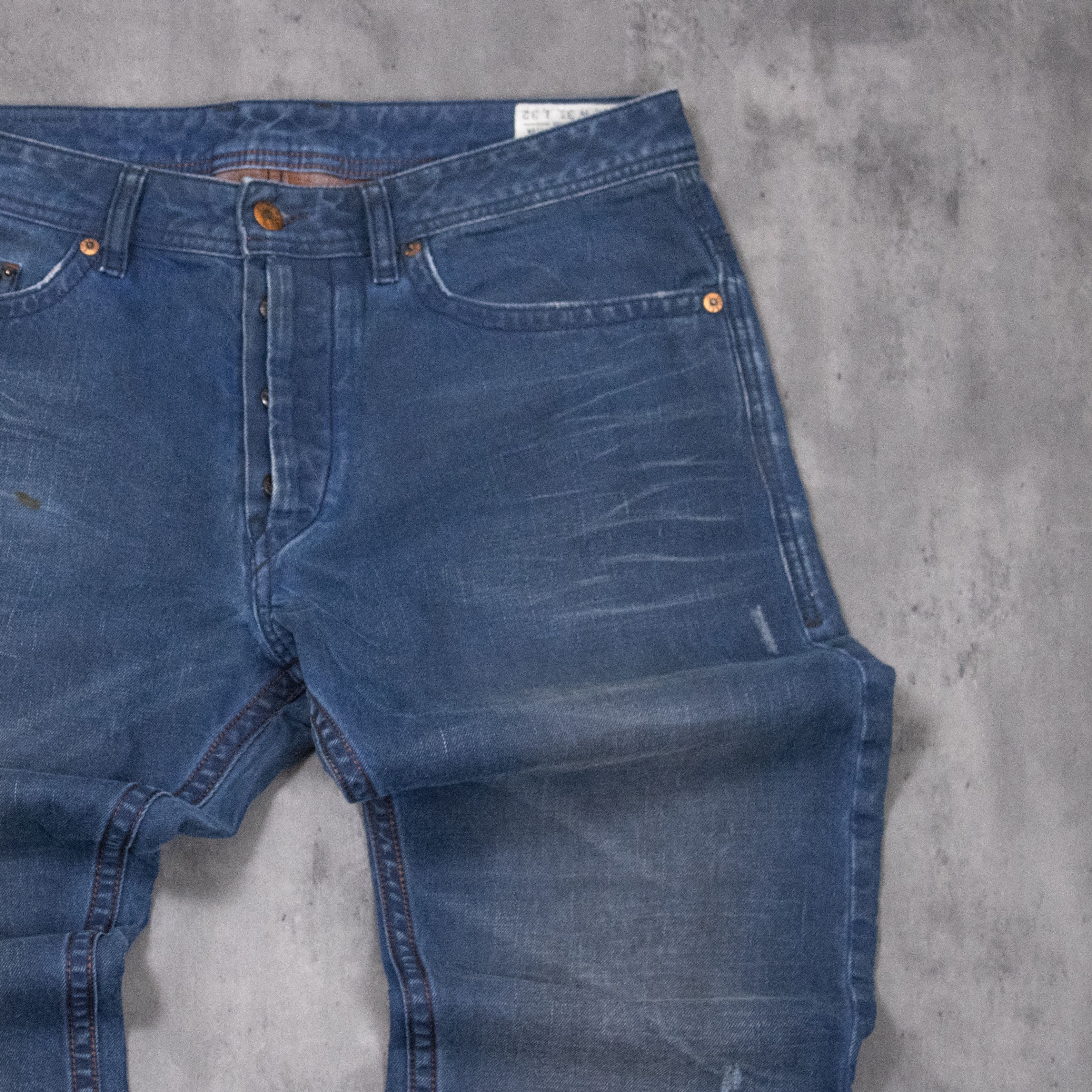 Diesel Vintage Y2K Diesel Brandoom Bootcut Blue Denim Jeans Size US 34 / EU 50 - 7 Thumbnail