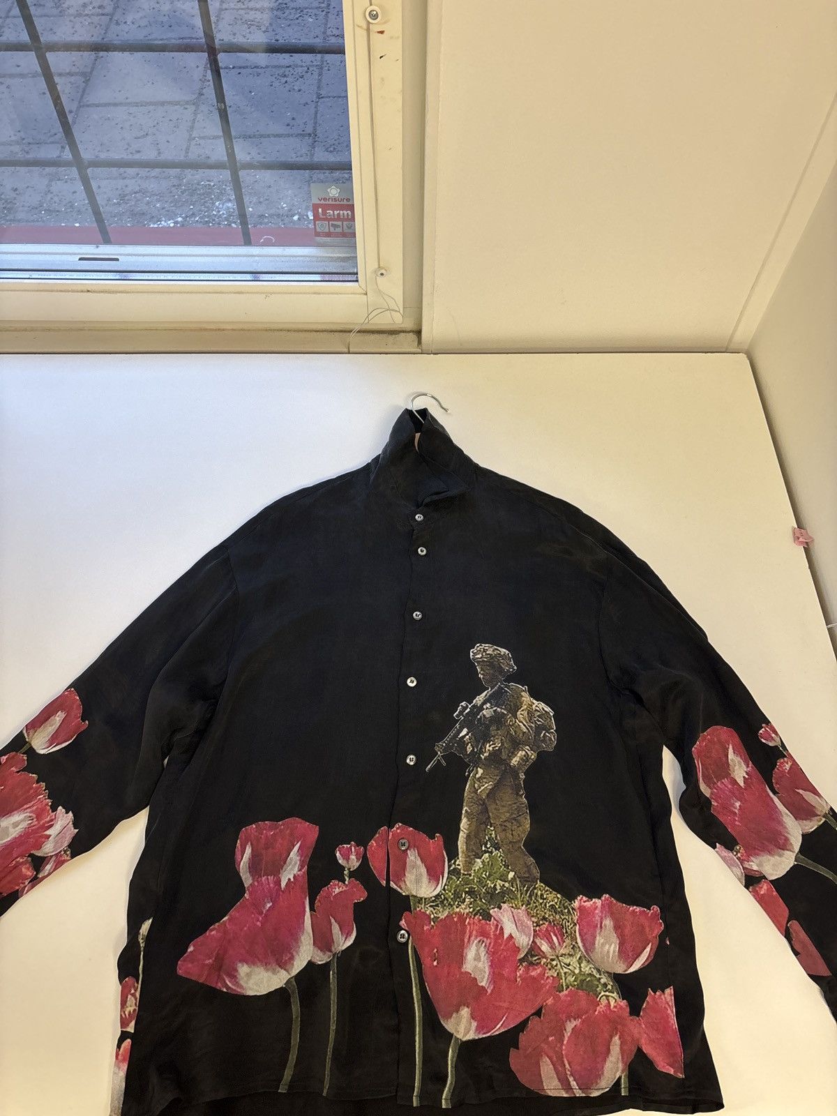 424 424 Graphic Silk Shirt - Statement Piece Size US S / EU 44-46 / 1 - 1 Thumbnail