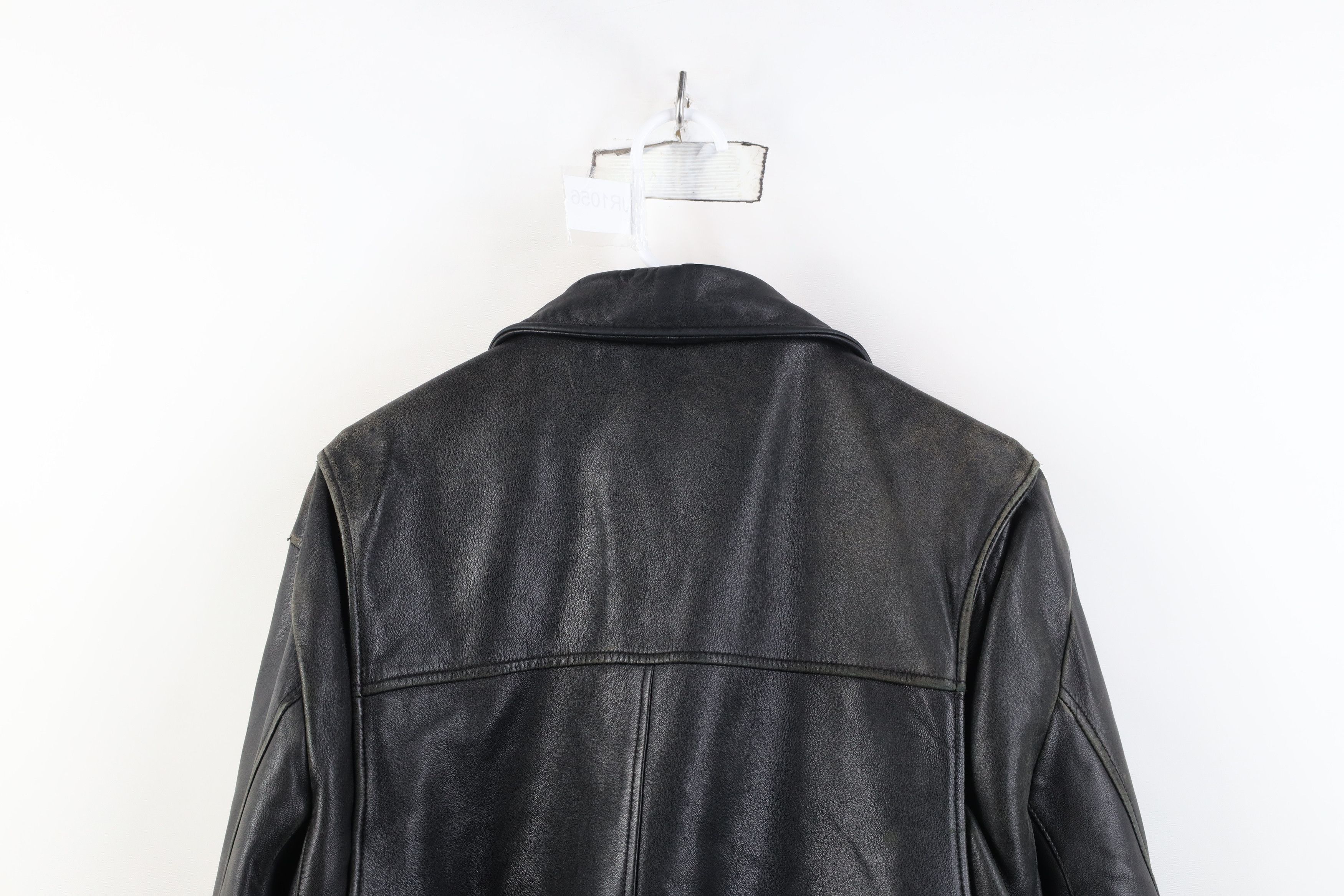 Vintage Vintage 90s Streetwear Distressed Flight Bomber Jacket Black Size US L / EU 52-54 / 3 - 15 Thumbnail