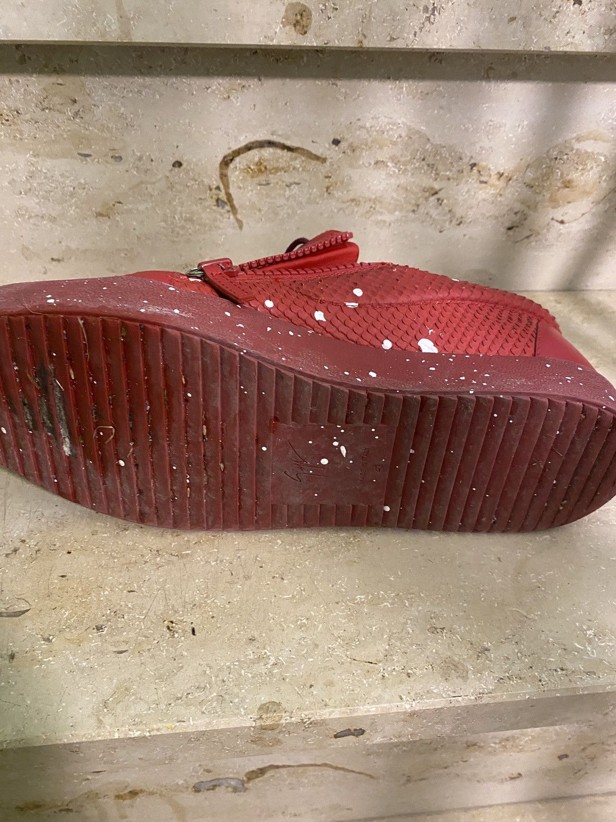 Giuseppe Zanotti Giuseppe Zanotti Lowtop Paint splatter Size US 10 / EU 43 - 10 Thumbnail