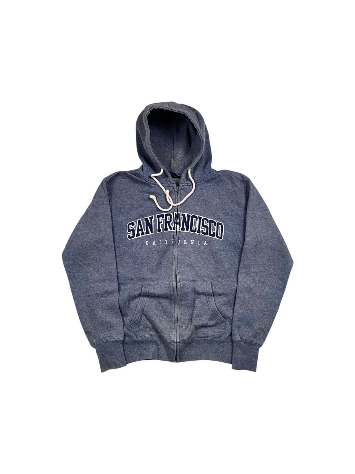 Vintage Vintage y2k San Francisco California Zip Up Hoodie Size US L / EU 52-54 / 3 - 1 Thumbnail