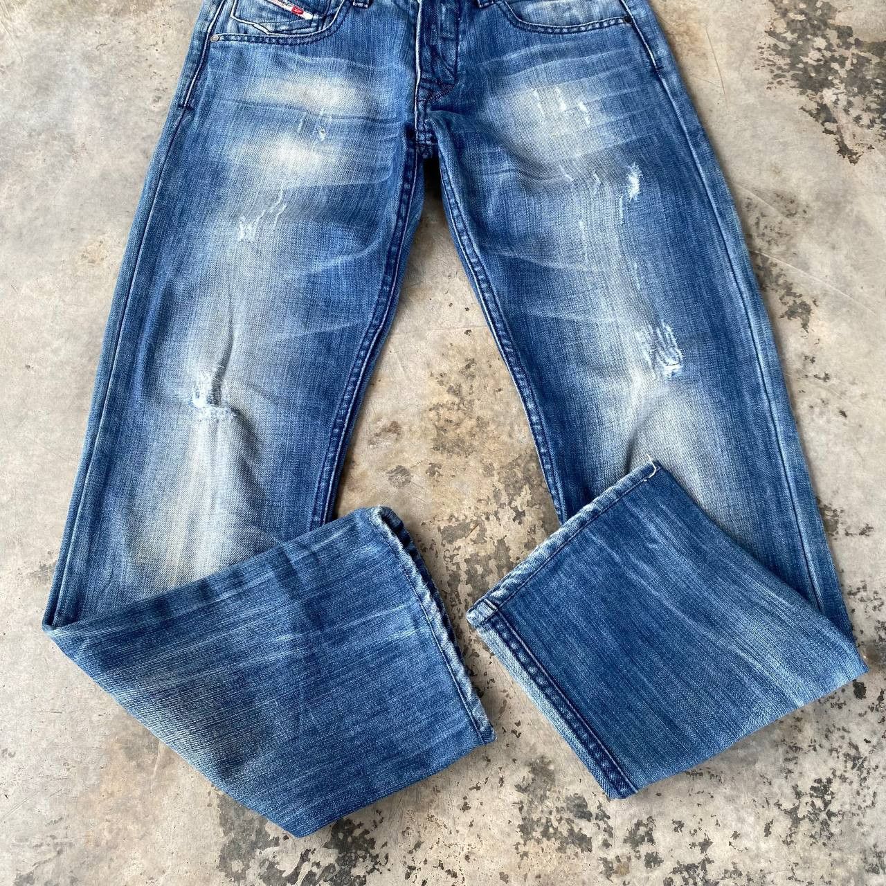 Diesel DIESEL THANAZ 008TS WASH DISTRESSED DENIM ITALY Size US 29 - 11 Thumbnail