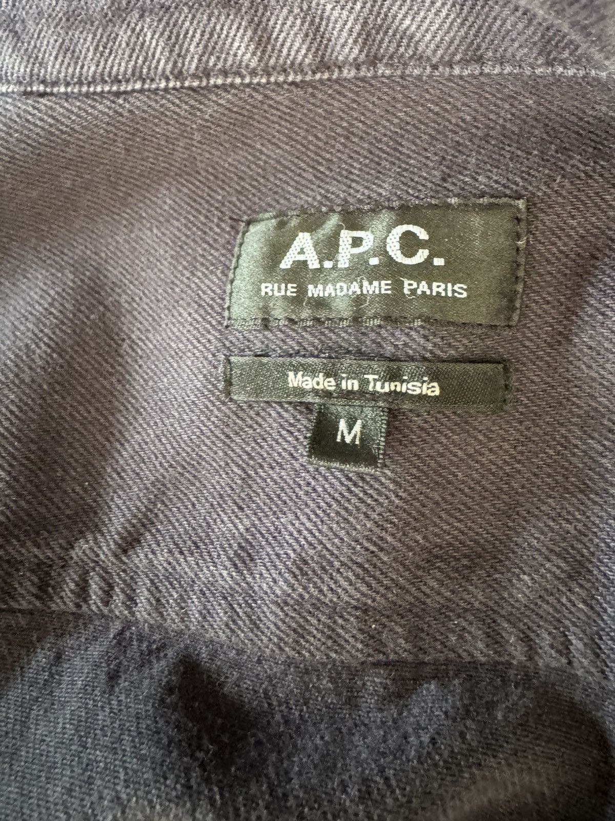 A.P.C. A.P.C. Faded Black Cotton Overshirt — M Size US M / EU 48-50 / 2 - 3 Thumbnail