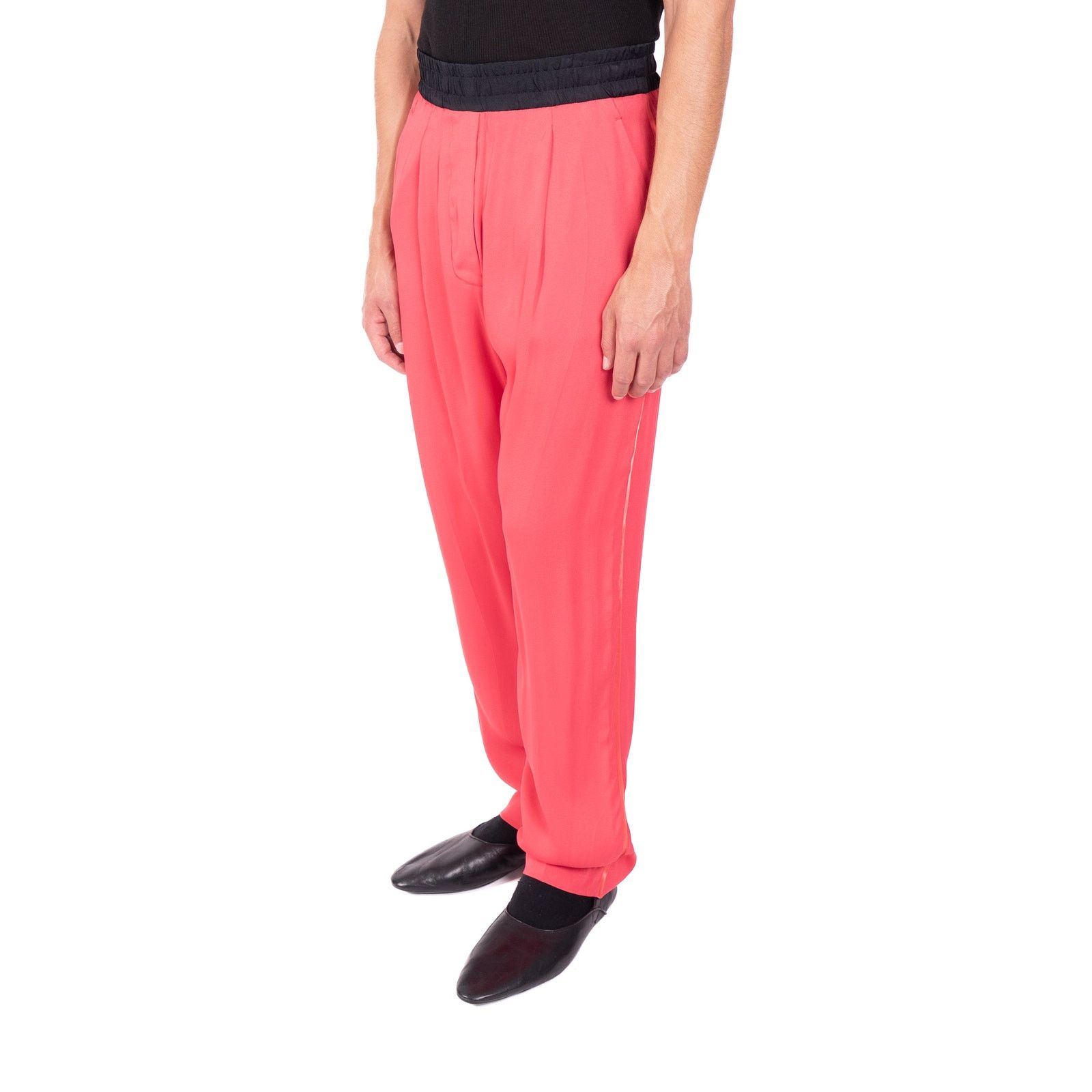 Haider Ackermann SS17 Elastic Waistband Trousers in Pink Silk Size 36S - 3 Thumbnail