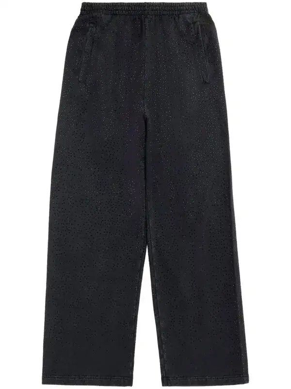 Balenciaga o1bcso1str0426 Baggy Sweatpants in Black Size 28" / US 6 / IT 42 - 1 Preview