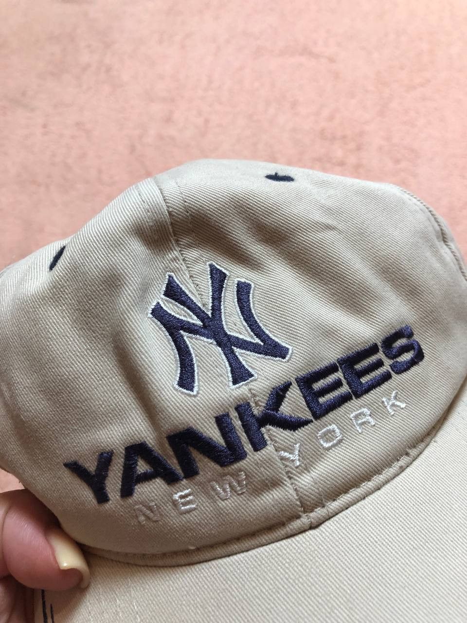 New York Yankees Vintage white big logo Cap Y2K New York Yankees Hat One Size Size ONE SIZE - 5 Thumbnail