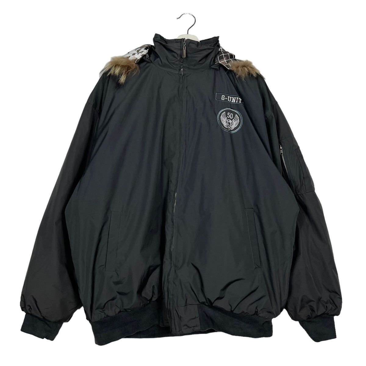G-Unit 🔥 G UNIT FAUX FUR HOODIE BOMBER JACKET Size US XL / EU 56 / 4 - 3 Thumbnail