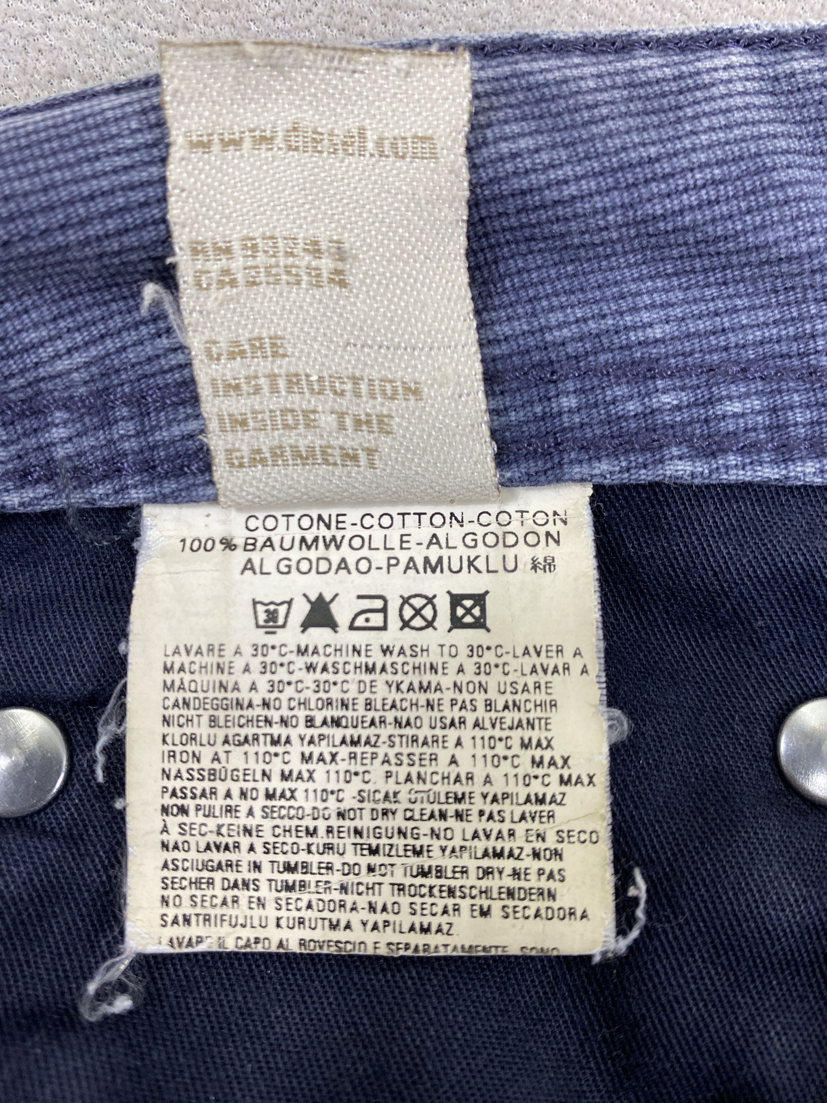 Hysteric Glamour Faded Grey Vintage Diesel Jeans 31x29.5 Denim- JN3883 Size US 31 - 10 Thumbnail