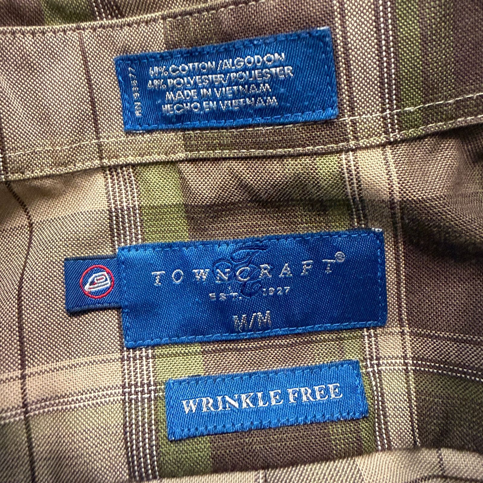Vintage Vintage Towncraft Button Shirt Men's Medium Brown Plaid Size US M / EU 48-50 / 2 - 4 Thumbnail
