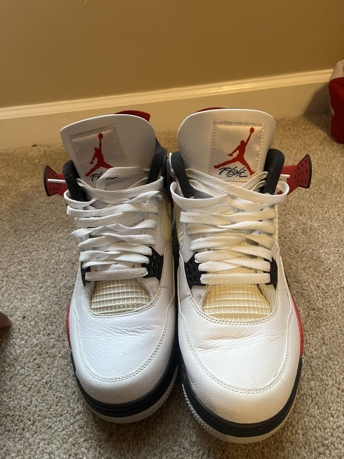 Jordan Brand Jordan 4 Retro ‘Red Cement’ Size US 12 / EU 45 - 2 Thumbnail