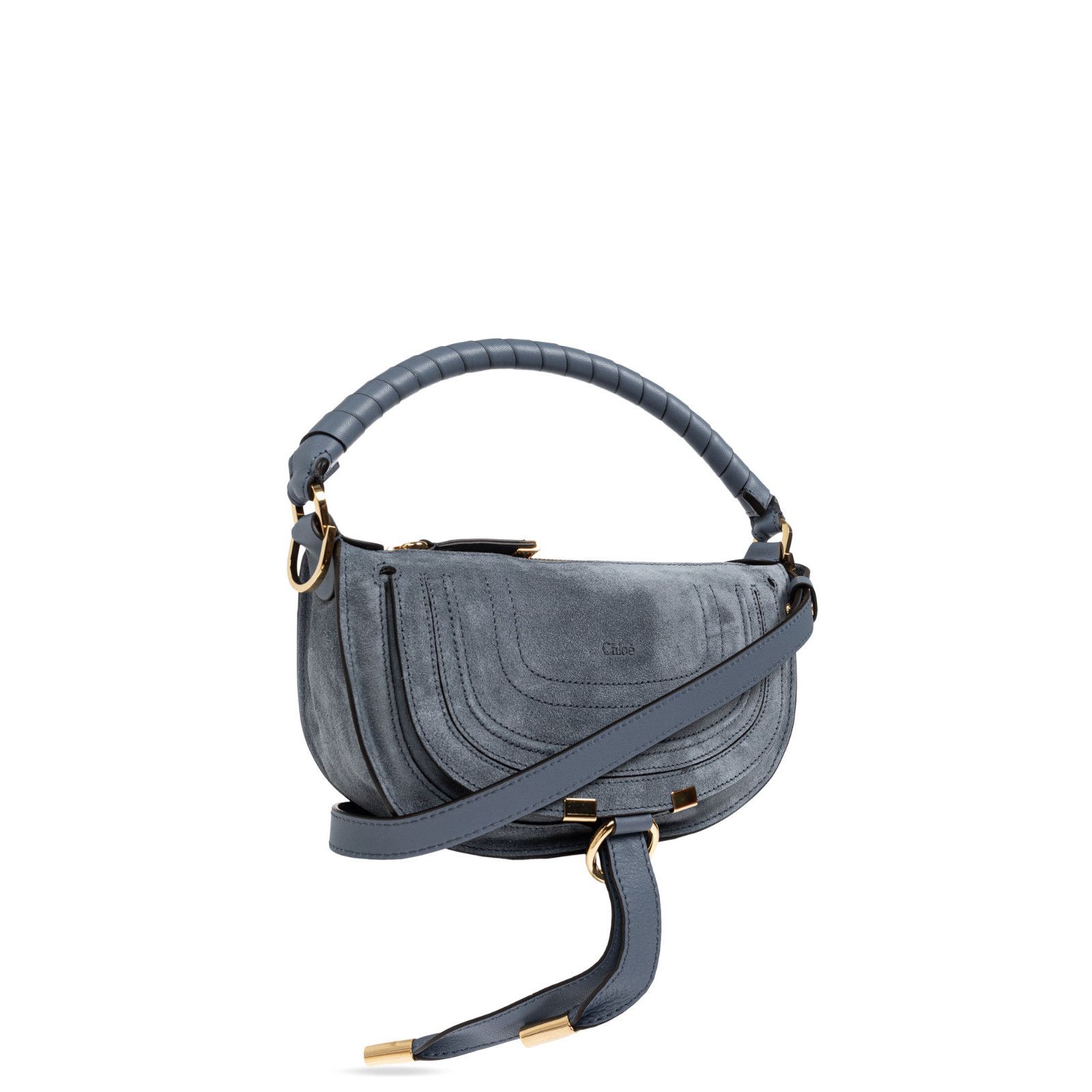 Chloe Chloe Mini Soft Ashes Blue Suede Shoulder Bag New & Authenti Size ONE SIZE - 3 Thumbnail