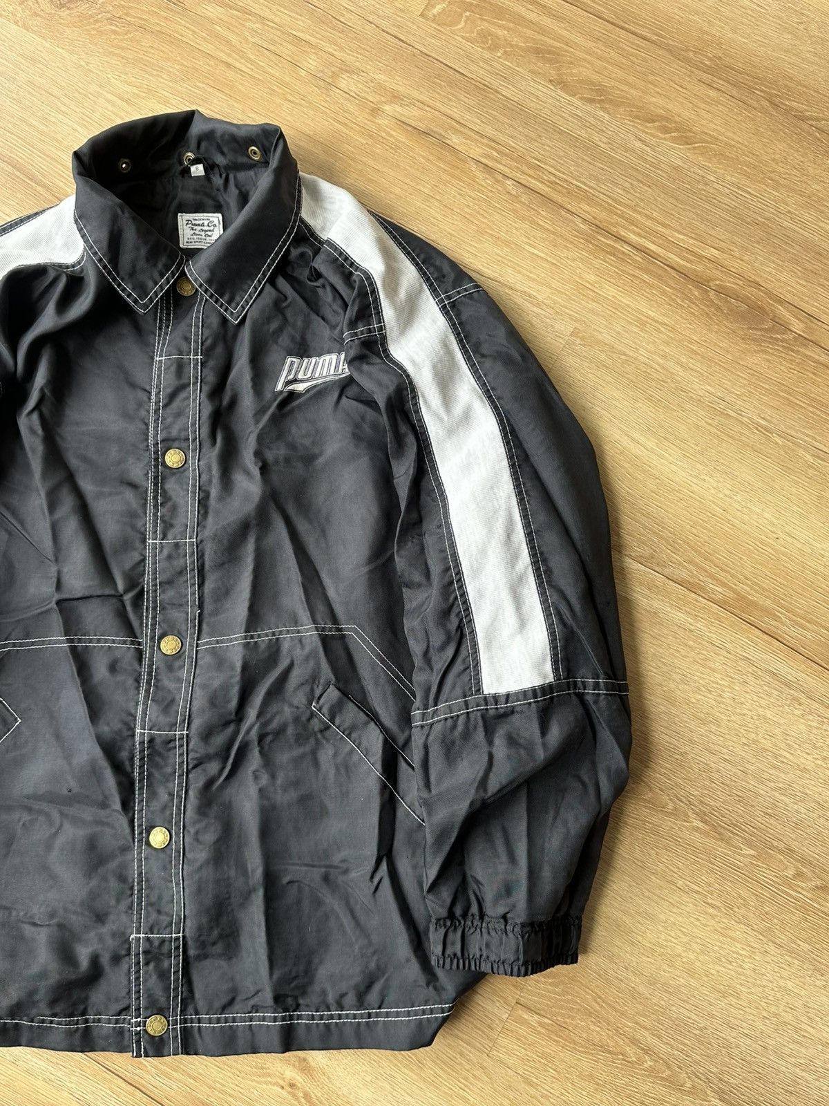 Puma Vintage Puma y2k 90s Nylon Button Coach Jacket Size US S / EU 44-46 / 1 - 6 Thumbnail