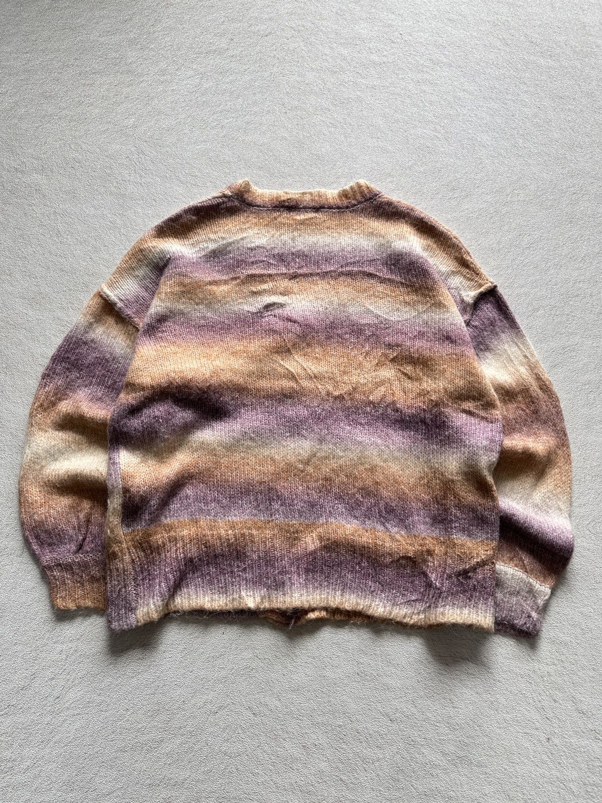 Issey Miyake TOP TIP GRADIENT SOFT WOOL CARDIGAN KNITWEAR Size US XL / EU 56 / 4 - 6 Thumbnail