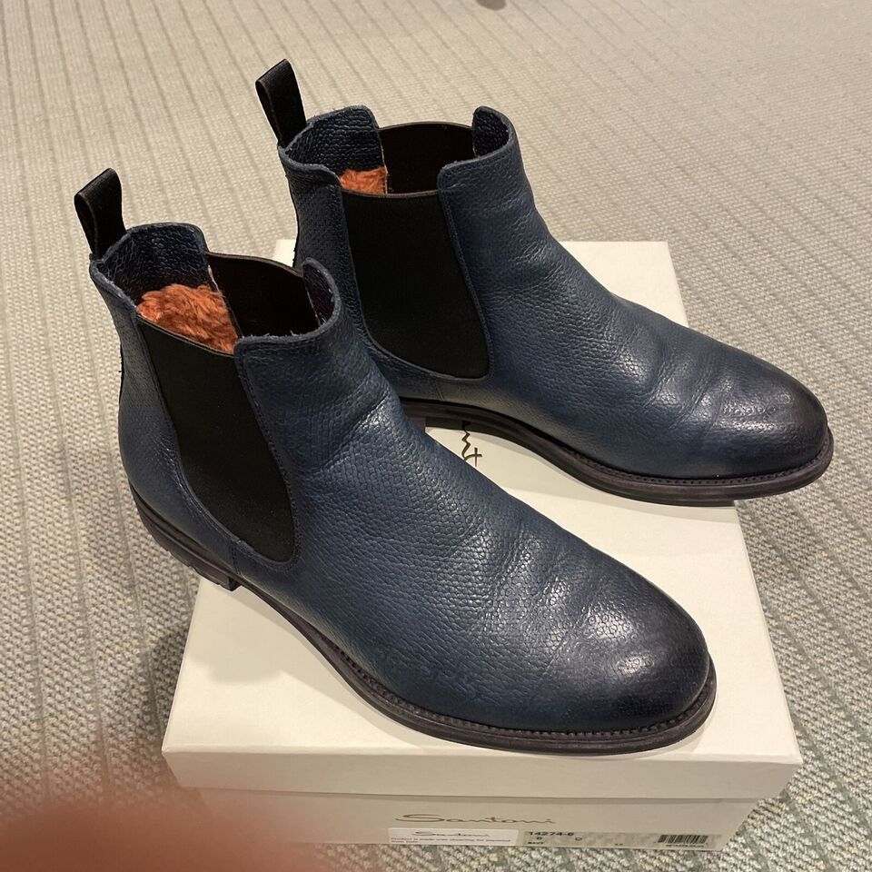 Santoni SANTONI Goodyear welt leather boots with shearling lining Size US 9.5 / EU 42-43 - 6 Thumbnail