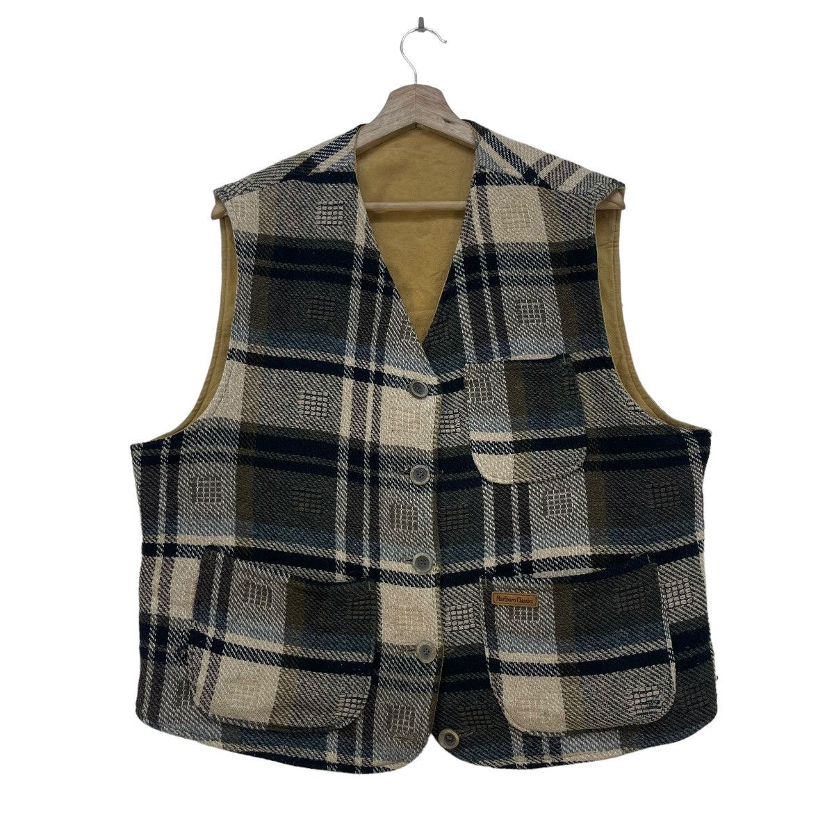 Marlboro 🔥VtgMalboro Classics Reversible Vest Jacket Detachble Butto Size US M / EU 48-50 / 2 - 1 Thumbnail