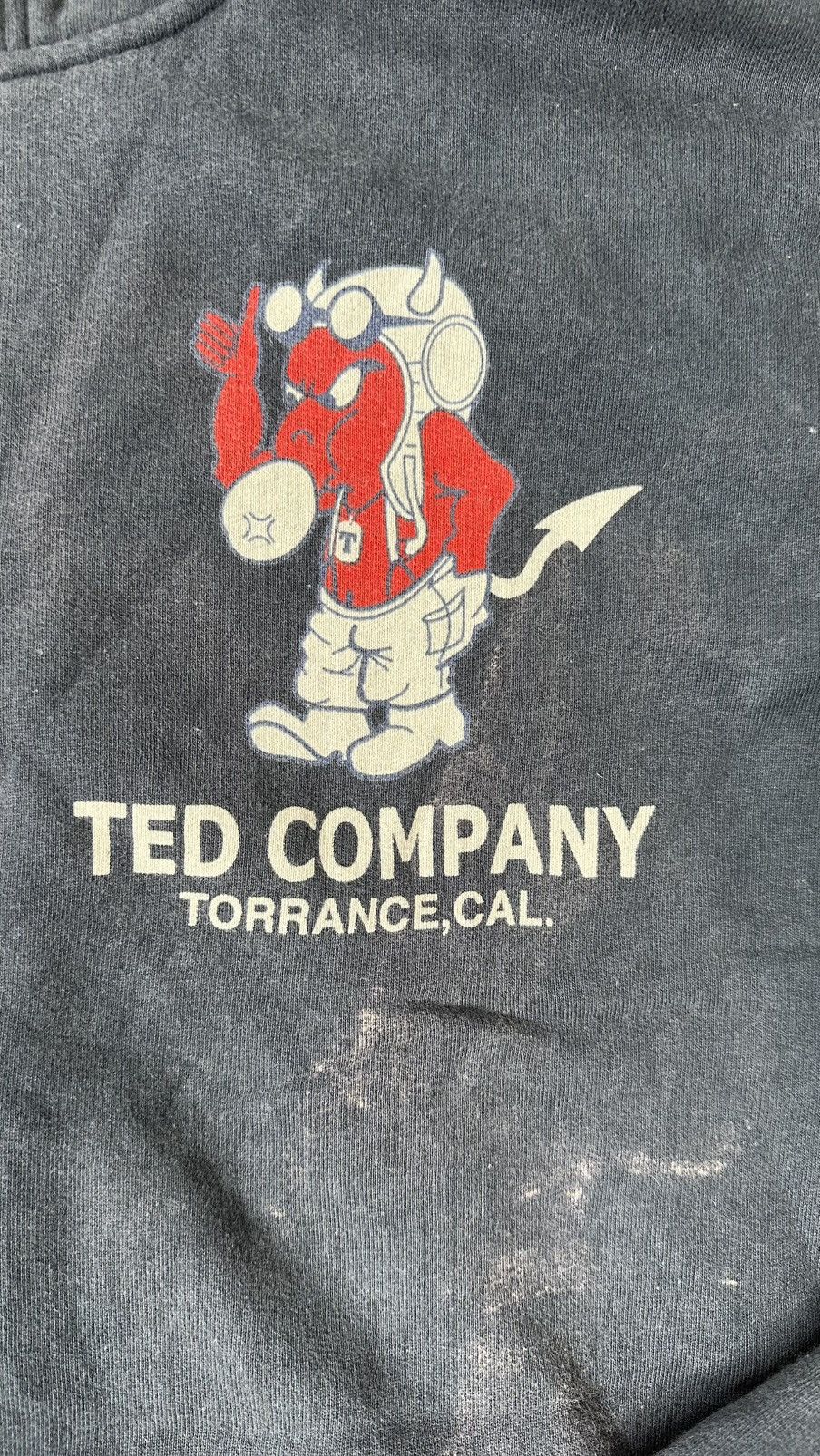 Vintage VINTAGE TED COMPANY WELL FADED ZIPPED HOODIE Size US XL / EU 56 / 4 - 5 Thumbnail