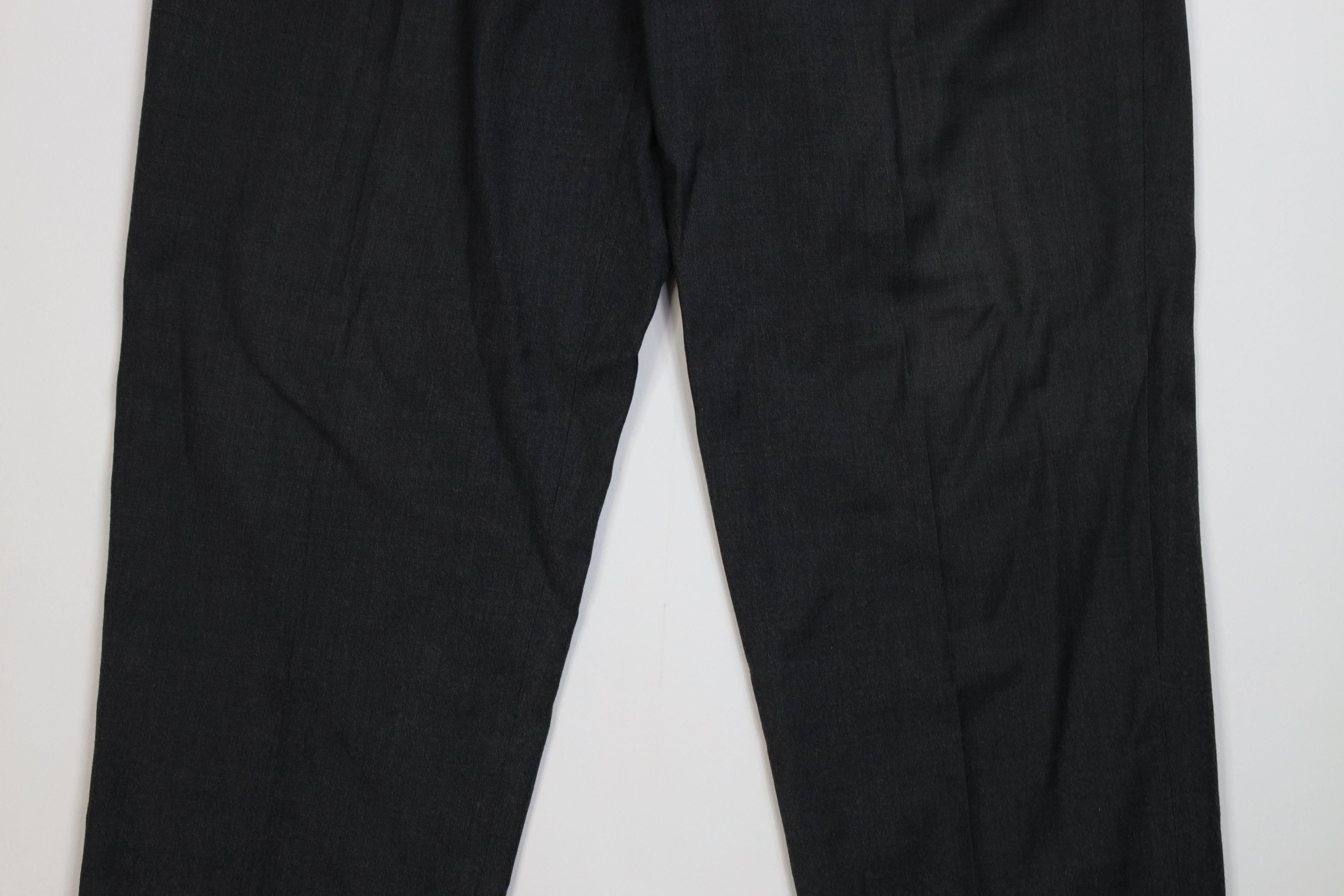 Eddie Bauer Vintage 90s Eddie Bauer Wool Knit Cuffed Chino Pants Gray Size US 36 / EU 52 - 3 Thumbnail