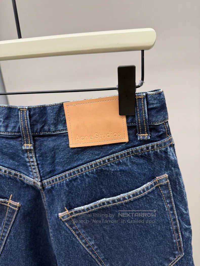 Acne Studios Acne Studios Natural-color washed ripped denim shorts Size 28" / US 6 / IT 42 - 4 Thumbnail