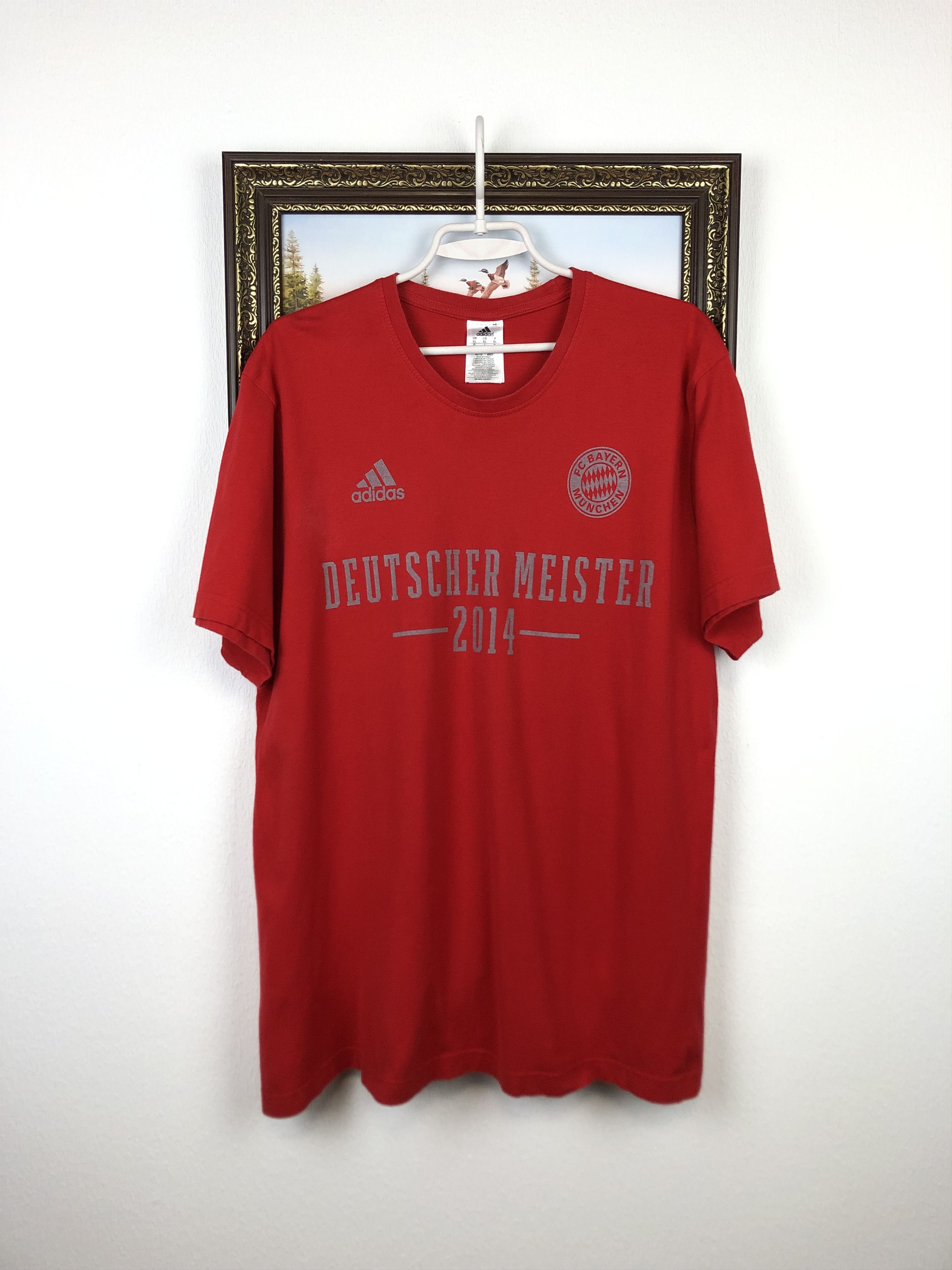 Adidas Bayern Munich Deutcher Meister Shirt Football Jersey Soccer Size US XL / EU 56 / 4 - 3 Thumbnail