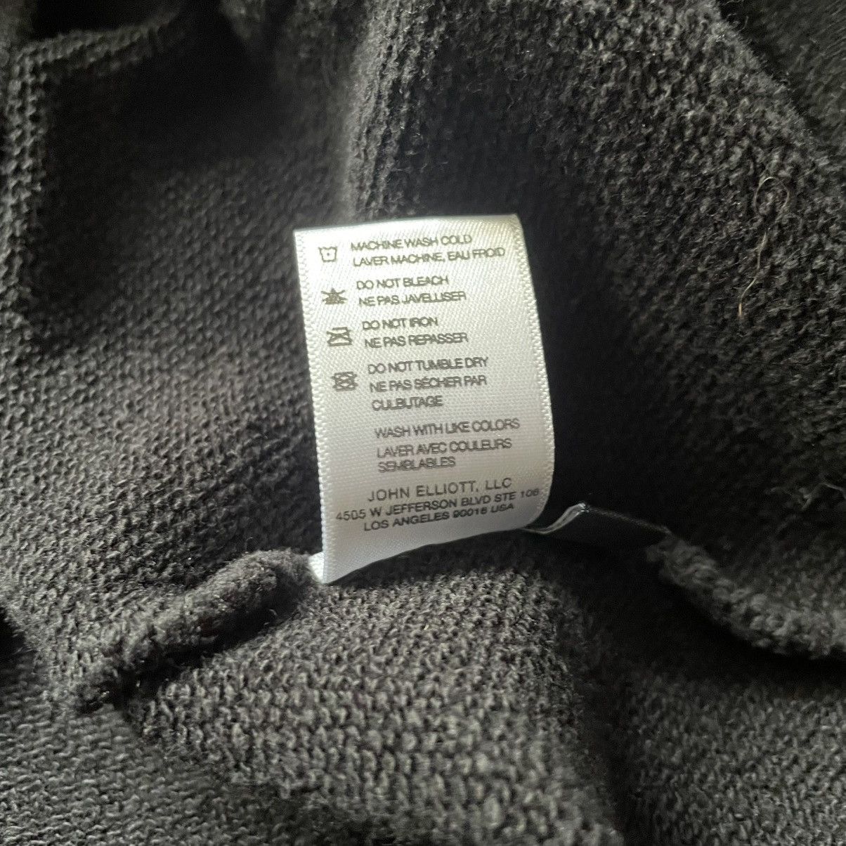 John Elliott John Elliott Black Cotton Pullover Hoodie Size US M / EU 48-50 / 2 - 7 Thumbnail