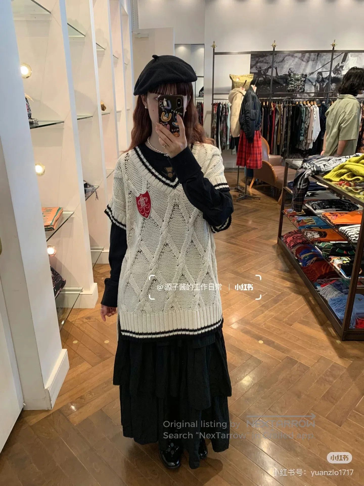 Vivienne Westwood Vivienne Westwood White Argyle Knit Vest. Size M / US 6-8 / IT 42-44 - 8 Thumbnail