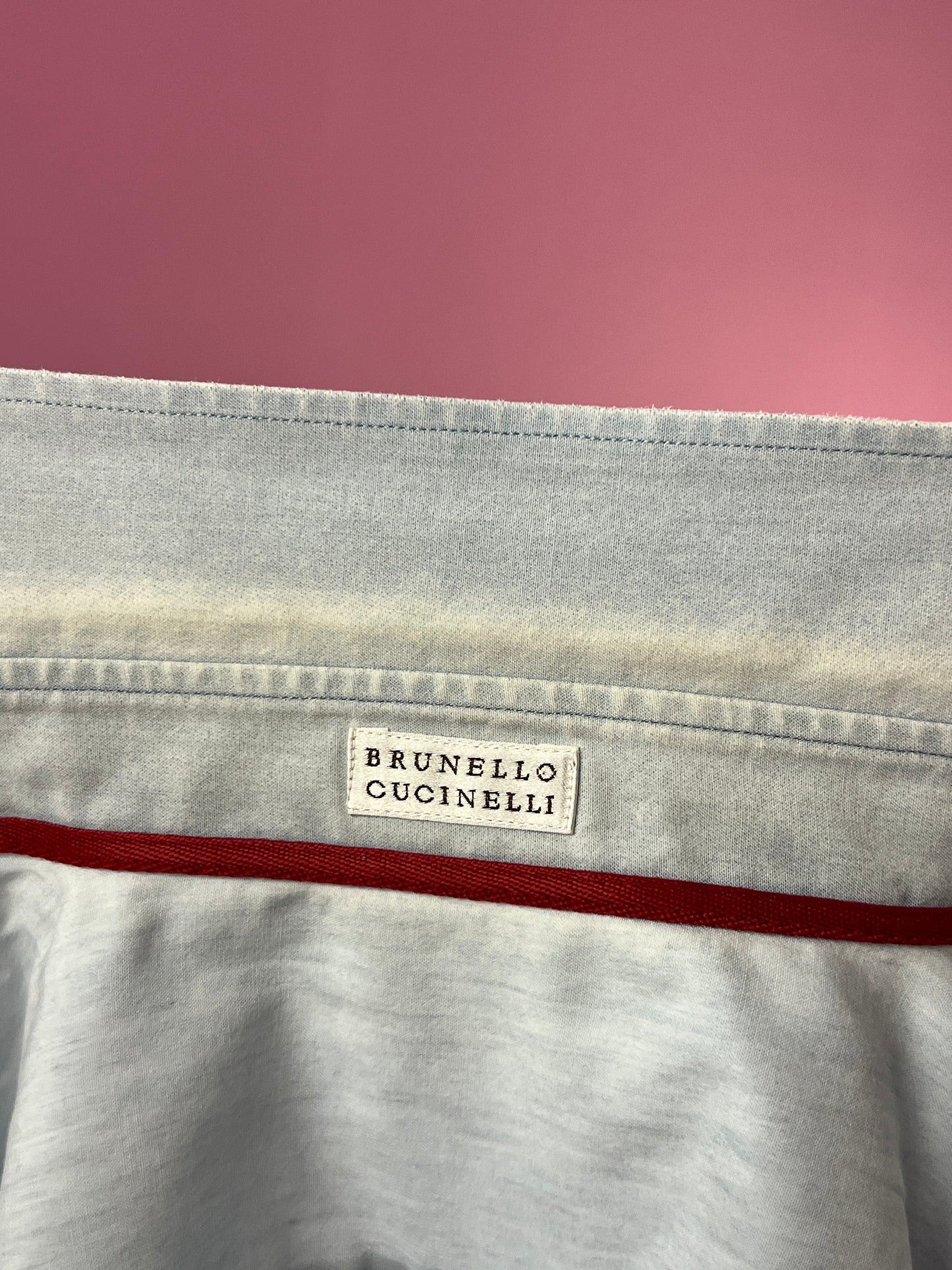 Brunello Cucinelli × Vintage Brunello Cucinelli Vintage Men's Twill Shirt - M Size US M / EU 48-50 / 2 - 9 Thumbnail