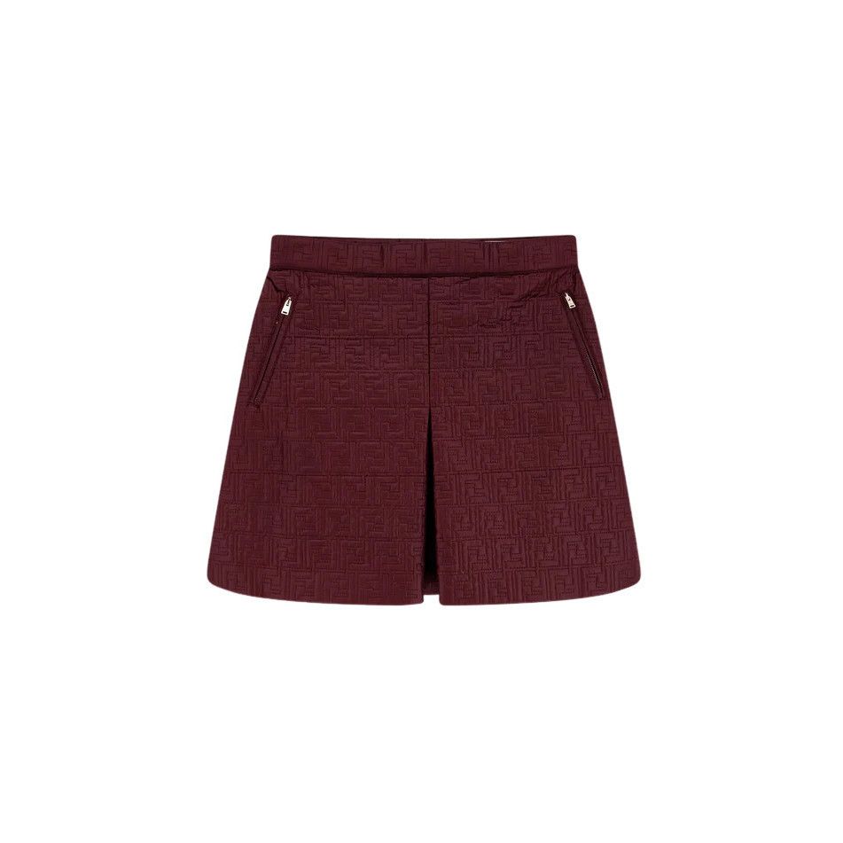 FENDI Red Nylon Skirt New )