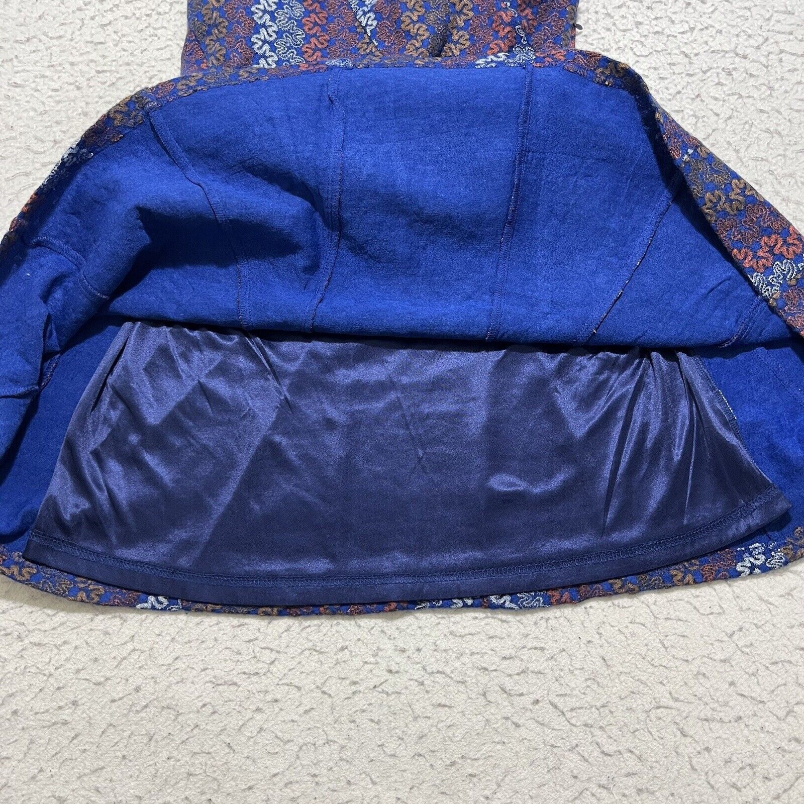 Other Hem & Thread Sleeveless Fit & Flare Mini Dress Blue Lined Size L / US 10 / IT 46 - 11 Thumbnail