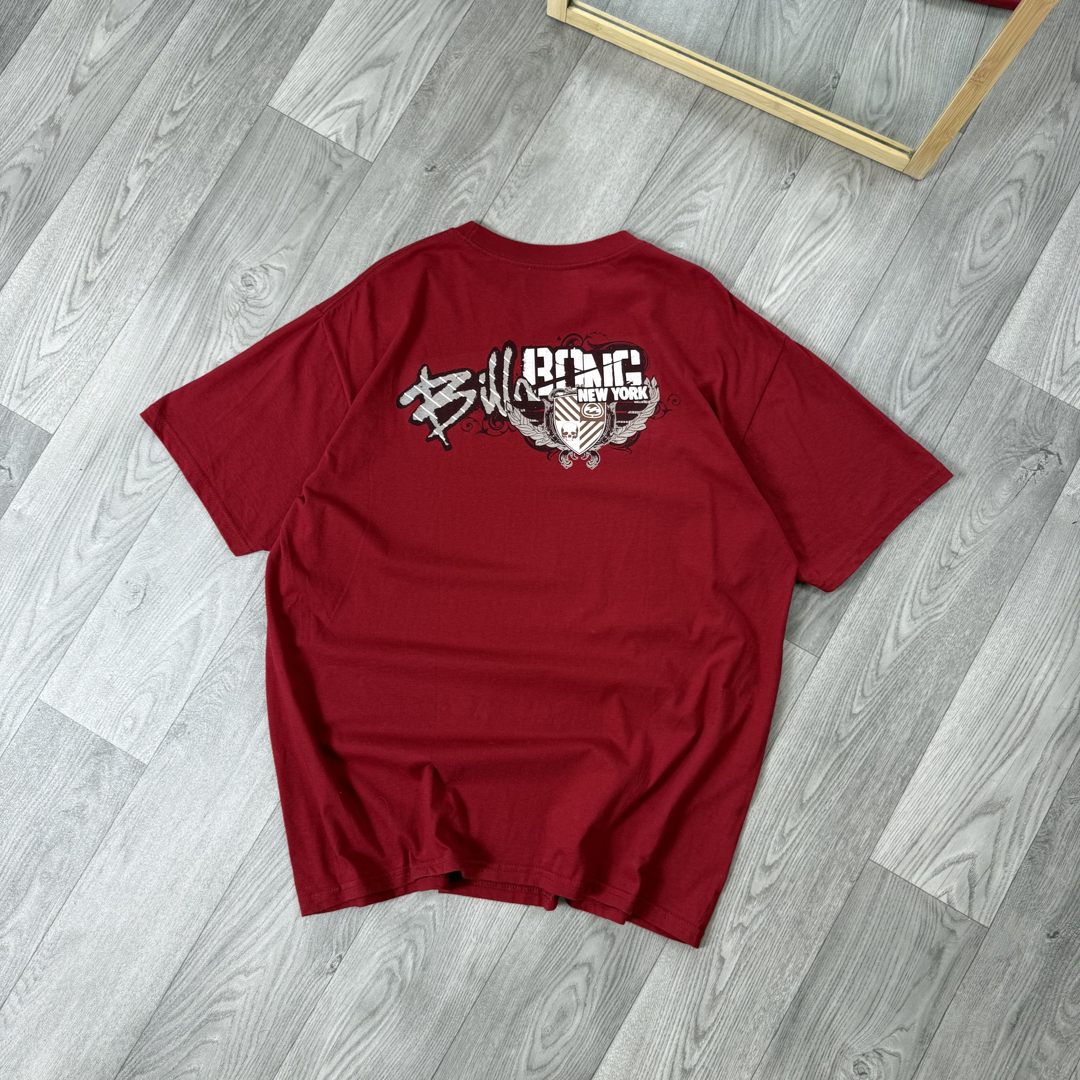 Billabong Vintage Billabong 90s Rare Graphic Surf Red Tee Shirt XL Size US XL / EU 56 / 4 - 1 Thumbnail
