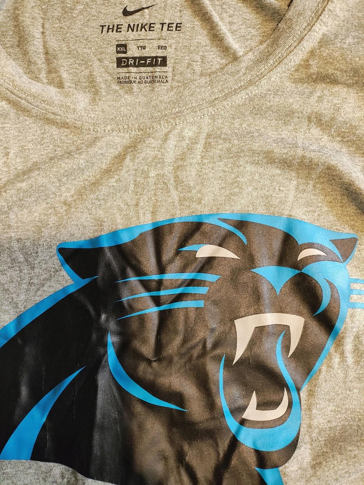 Nike Nike Carolina Panthers Logo T-Shirt Size US XXL / EU 58 / 5 - 7 Thumbnail
