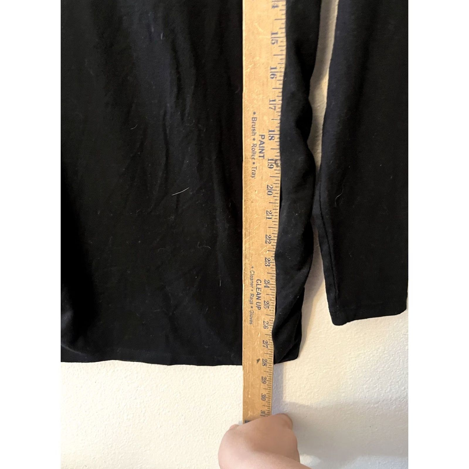 Old Navy Old Navy Black Long Sleeve Crew Neck Ruched Pullover M Womens Size M / US 6-8 / IT 42-44 - 4 Thumbnail