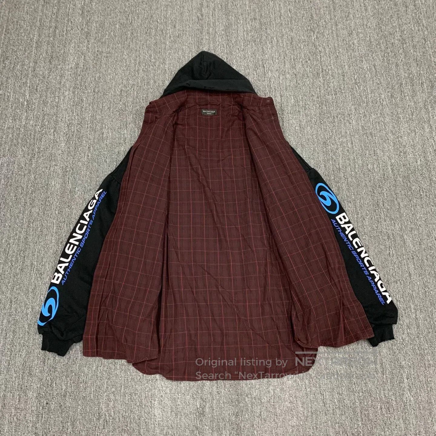 Balenciaga black surf-style zip jacket by Balenciaga. Size US M / EU 48-50 / 2 - 5 Thumbnail