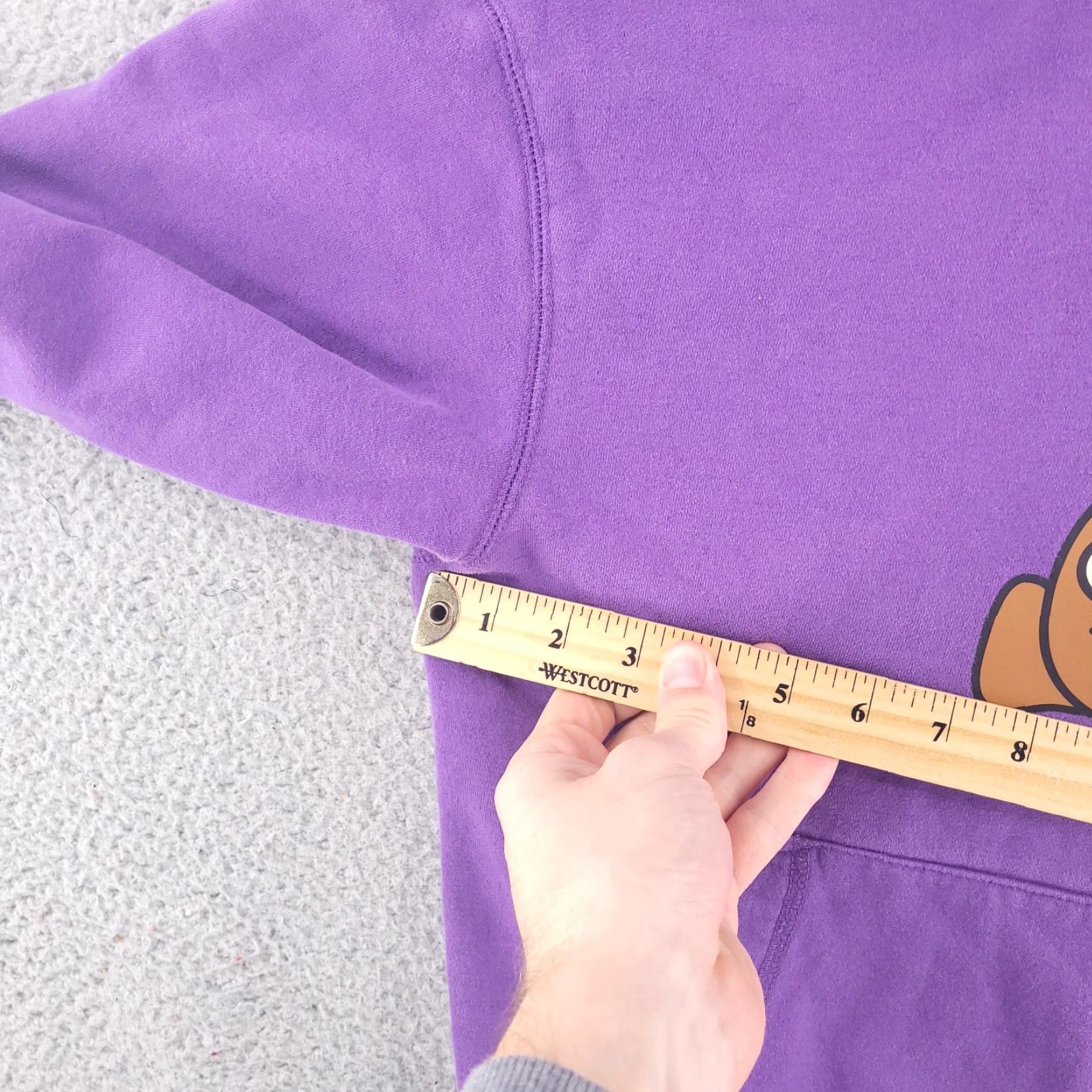 Gap VINTAGE Gap Ken Lo Hoodie Mens XS Purple Collab Teddy Bear Sweatshirt Size US XS / EU 42 / 0 - 4 Thumbnail