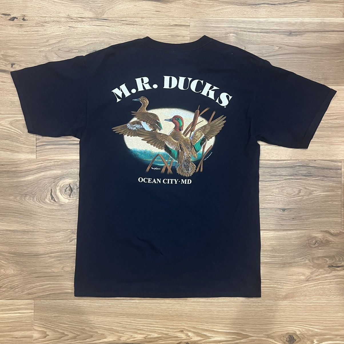 Other Vintage 2003 M.R. Ducks Ocean City Large T Shirt Navy Blue Size US L / EU 52-54 / 3 - 1 Thumbnail