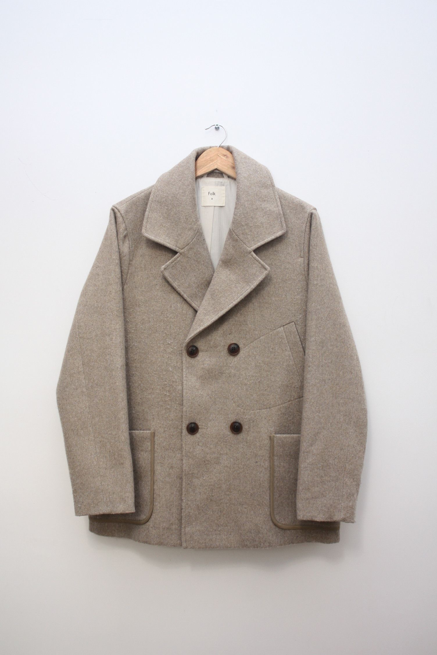 Folk Folk Beige Beige Coat Men's 3 Size US L / EU 52-54 / 3 - 1 Thumbnail