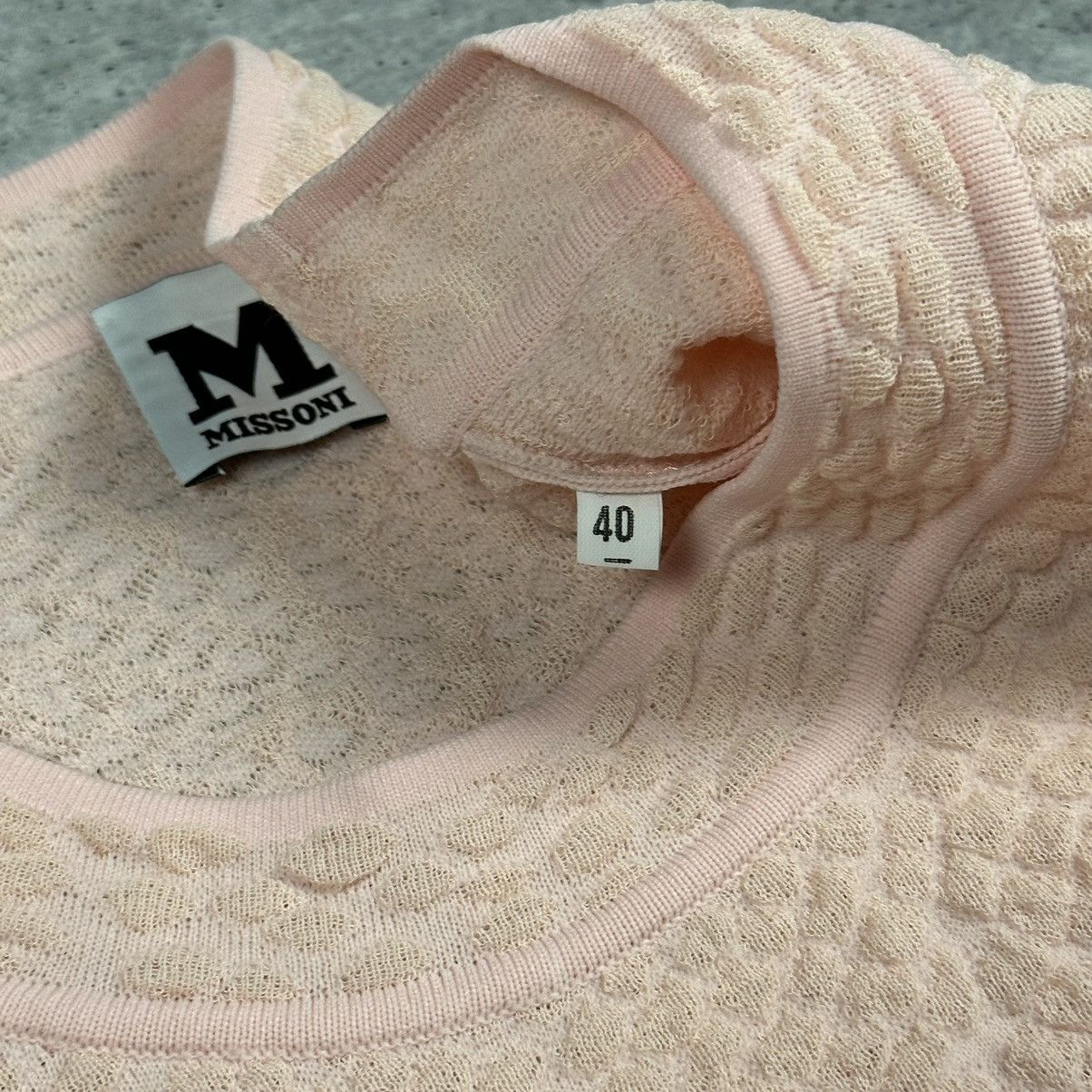 Designer M Missoni Dress Pink Patterned Knit Short Women’s Size 40 Size S / US 4 / IT 40 - 7 Thumbnail