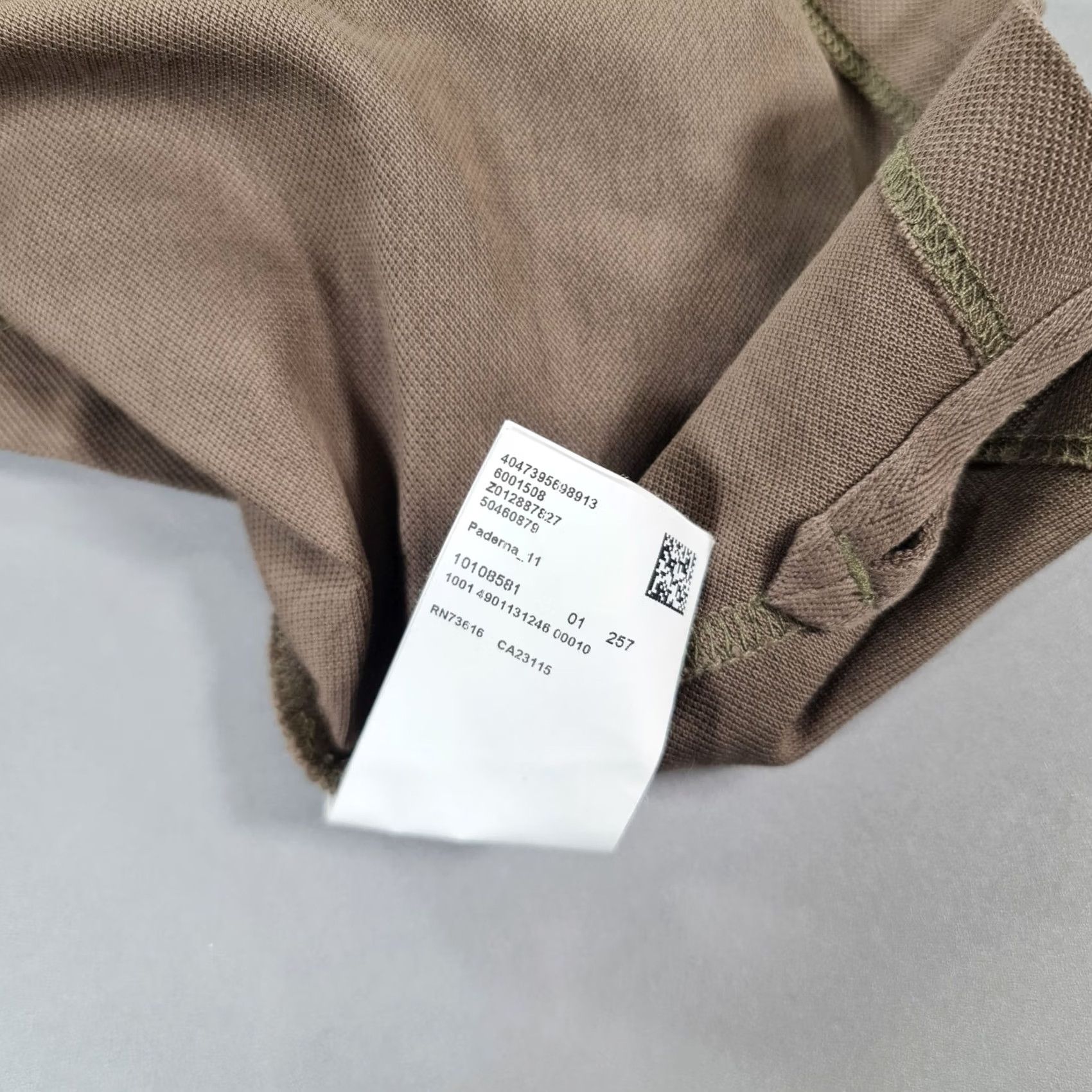 Hugo Boss HUGO BOSS Polo Shirt Mens Brown Small S Pima Cotton Long Sleeve Collared Button Logo Jersey Casual Vintage: No Size US S / EU 44-46 / 1 - 8 Thumbnail