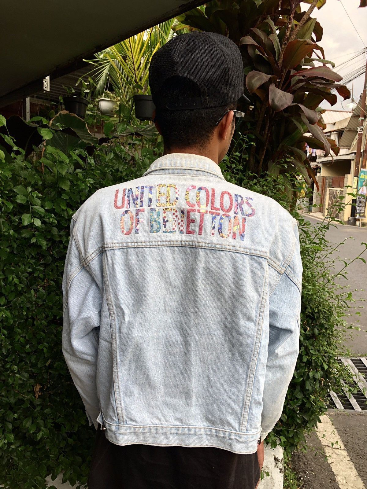 UNITED COLORS OF BENETTON ABSTRAK COLOR UNISEX DENIM JACKET