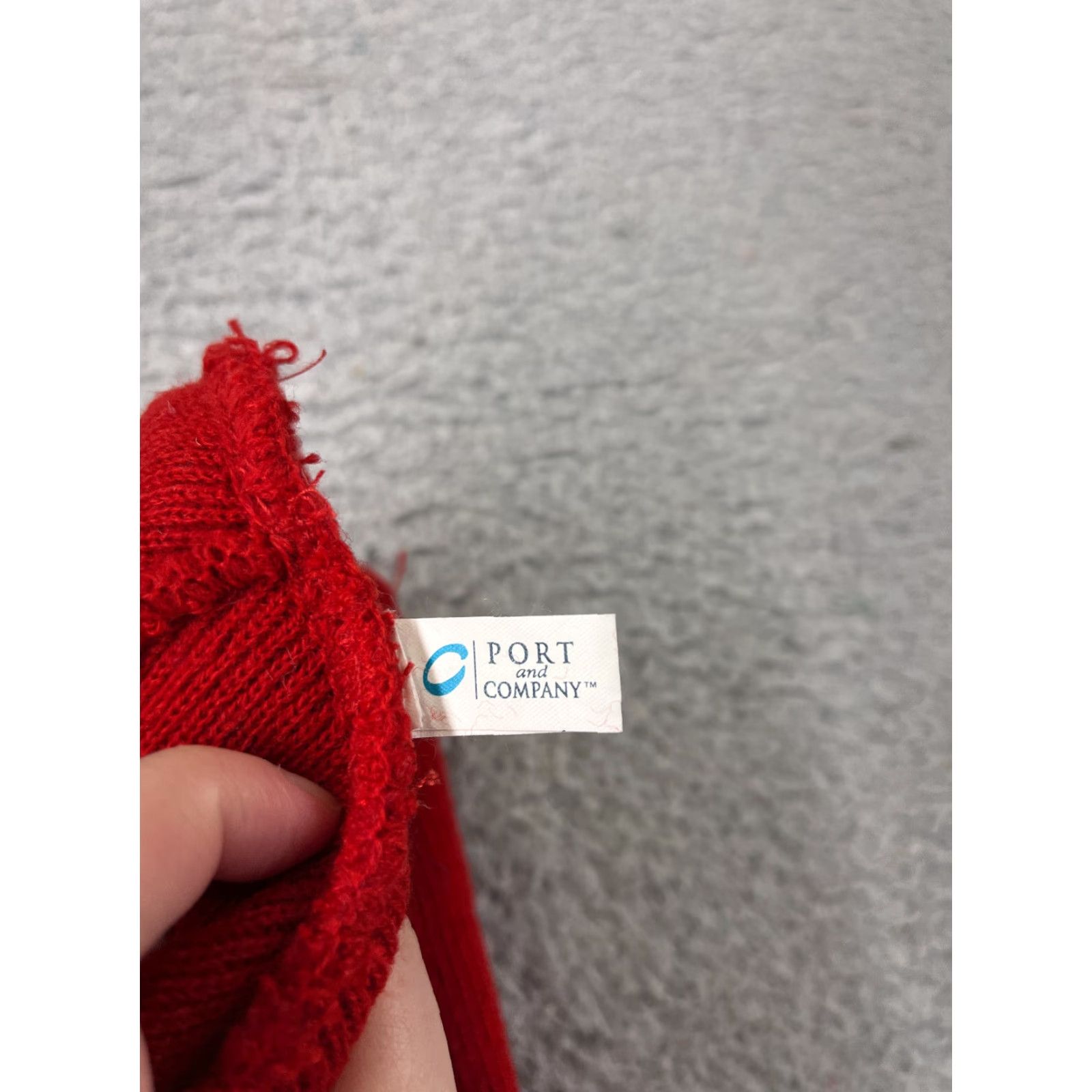 Port & Company Port & Company Crossed Fingers Beanie Toque Beanie Adult One Size Red Knit Acrylic Hat Mens Size ONE SIZE - 6 Thumbnail