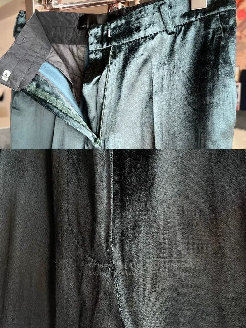 Haider Ackermann Haider Ackermann Silk Cotton Twill Straight Pants Size 24" / US 00 / IT 34 - 6 Thumbnail