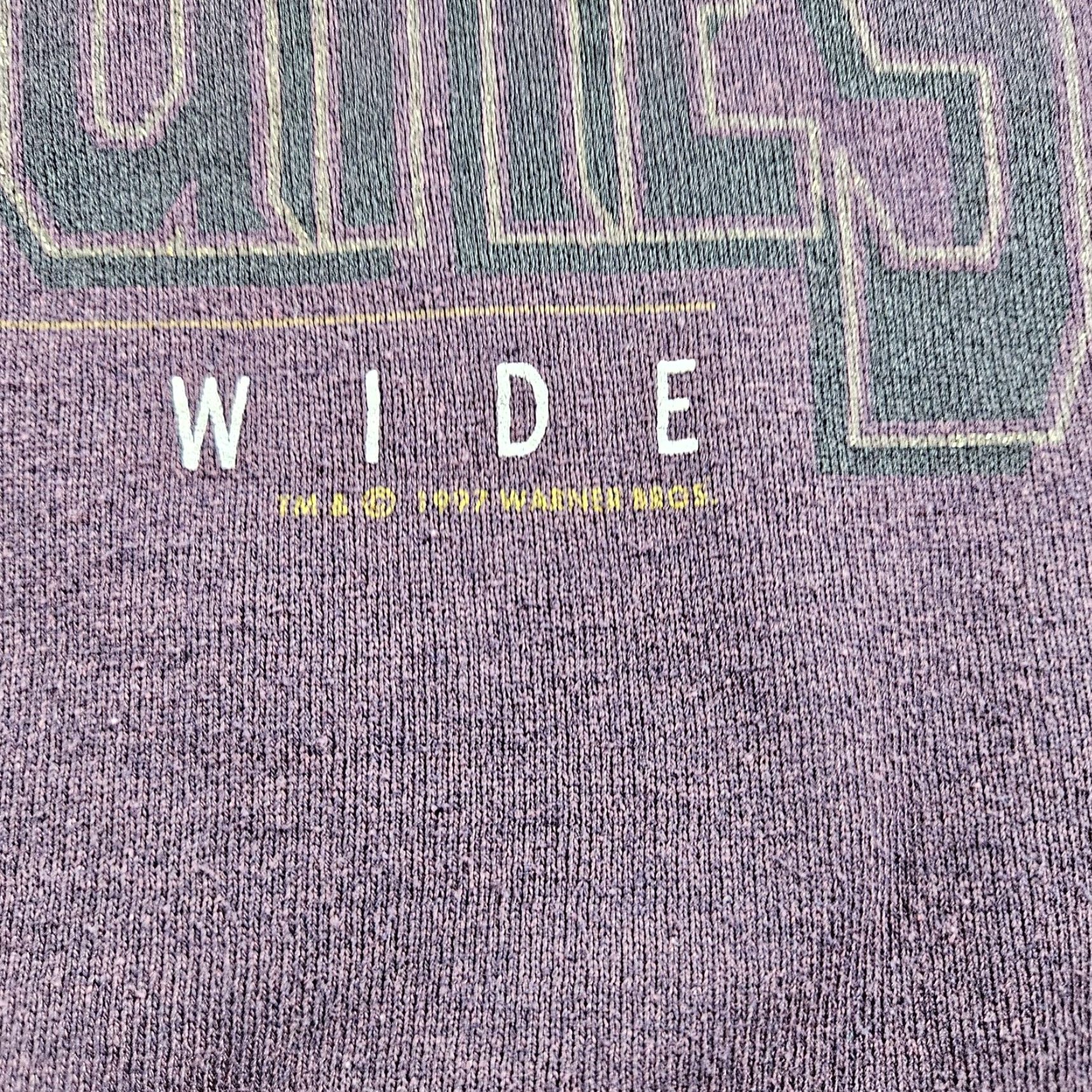 Vintage VINTAGE H.I. MILLER Sweatshirt Mens XL Burgundy Red Taz Wile E. Coyote Looney Tunes Graphic Print 90s Pullover Crew Neck Size US XL / EU 56 / 4 - 4 Thumbnail