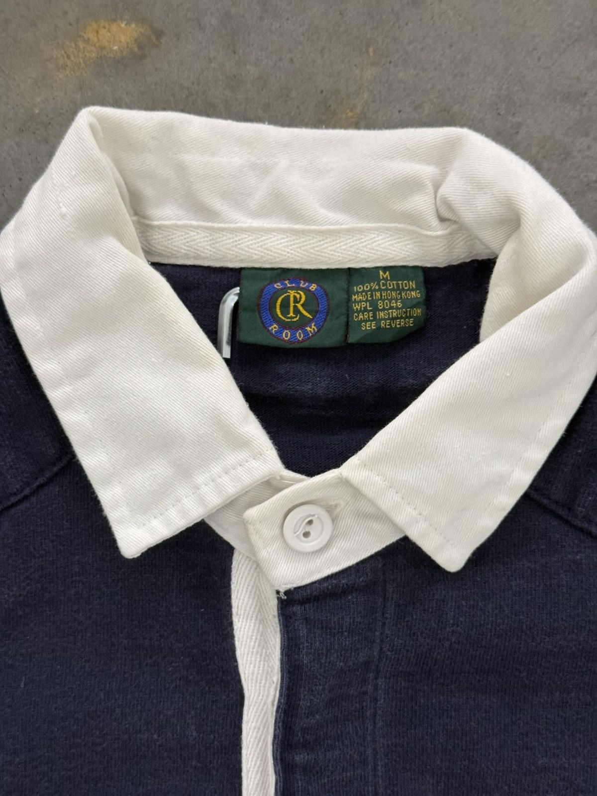 Polo Ralph Lauren Club Room Polo Paded Rugby Long Sleeve Navy Vintage Crest 90 Size US M / EU 48-50 / 2 - 3 Thumbnail