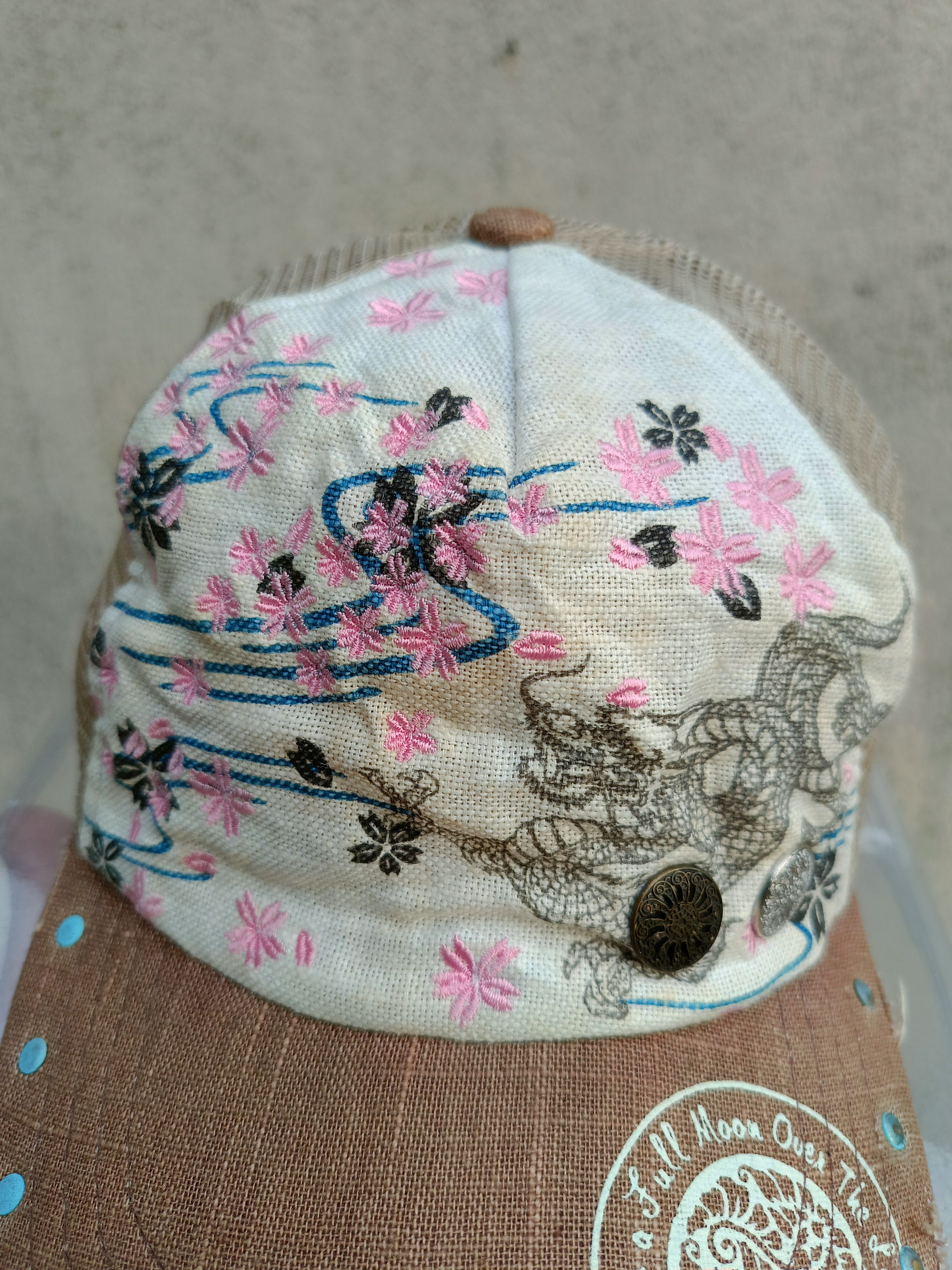Japanese Brand VINTAGE SUKAJAN JAPANESE ART TRUCKER CAP RARE DESIGN Size ONE SIZE - 5 Thumbnail