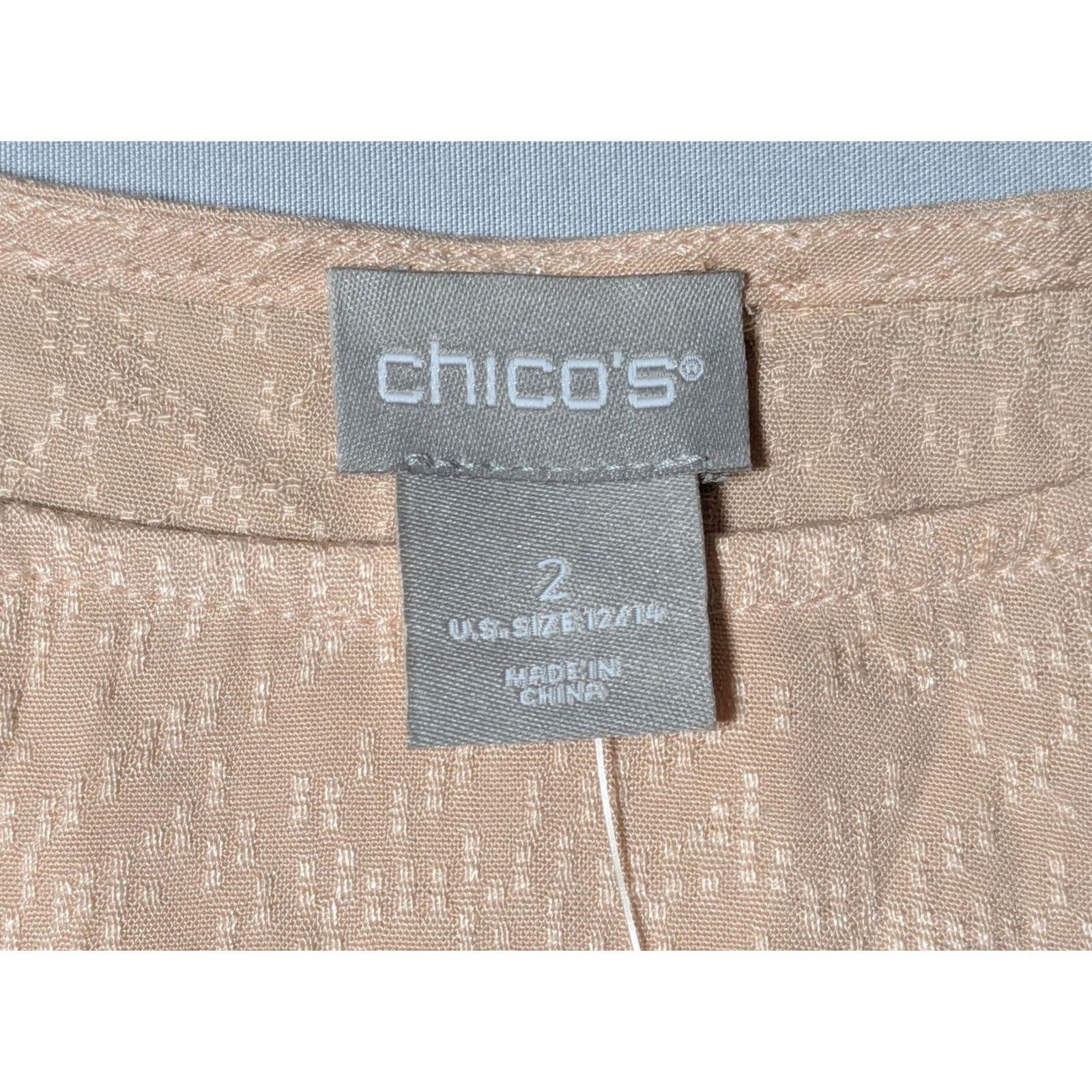 Vintage VINTAGE Chico's Flutter Sleeve Pullover Top Blush Peach - Women Size L NEW Size L / US 10 / IT 46 - 4 Thumbnail