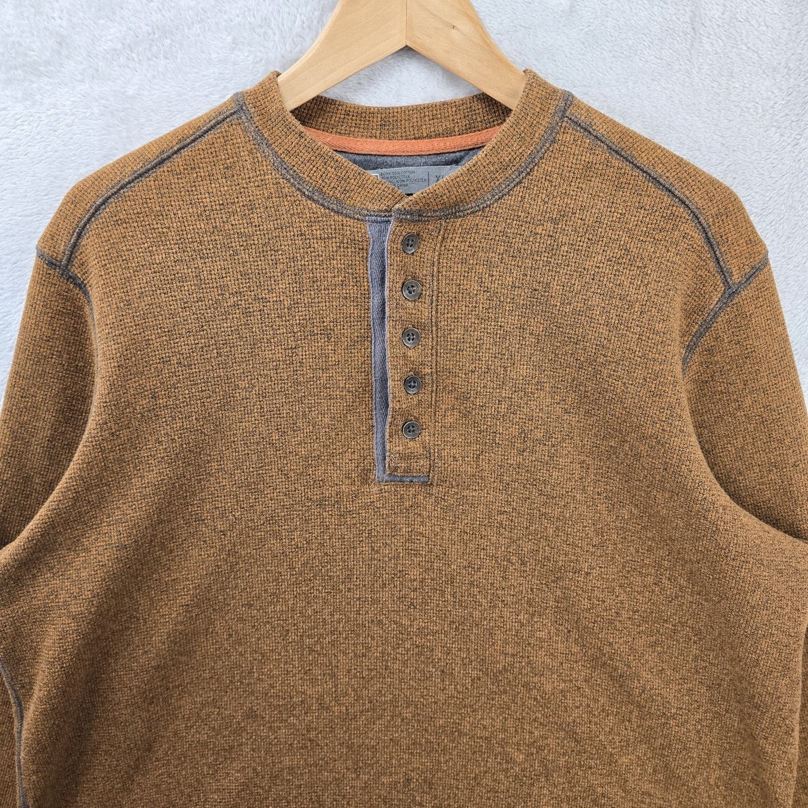 Rei REI Base Layer Henley Button Long Sleeve Sweater Shirt XL Size US XL / EU 56 / 4 - 4 Thumbnail