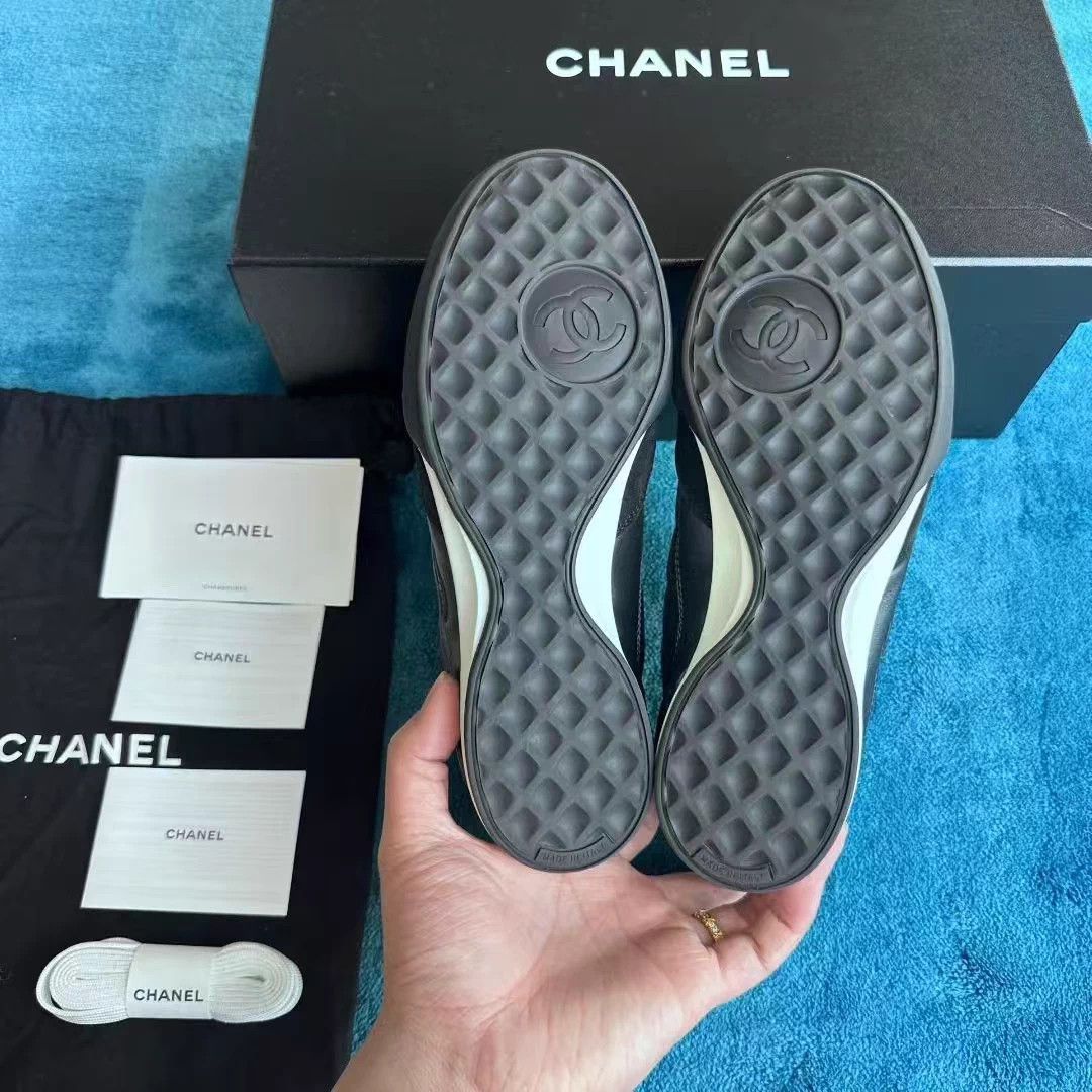Chanel Chanel 25S Black German Trainer Women's 35.5 10min wear box Size US 4.5 / IT 34.5 - 5 Thumbnail