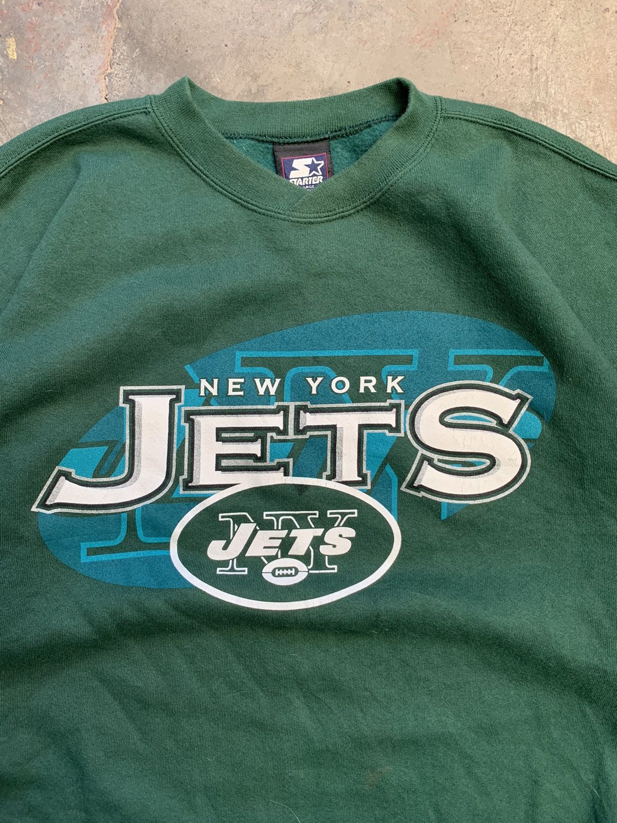 Starter Vintage Jets NY Starter Crewneck Size US XL / EU 56 / 4 - 3 Thumbnail