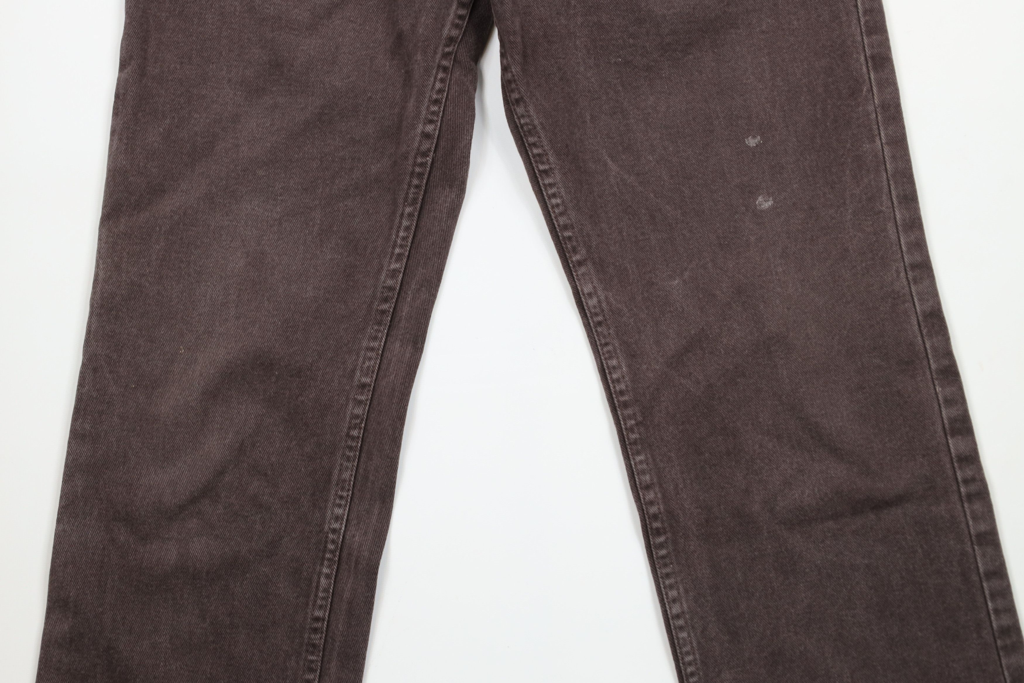 Lee × Vintage Vintage 90s Lee Straight Leg Denim Jeans Brown Cotton Size US 32 / EU 48 - 3 Thumbnail